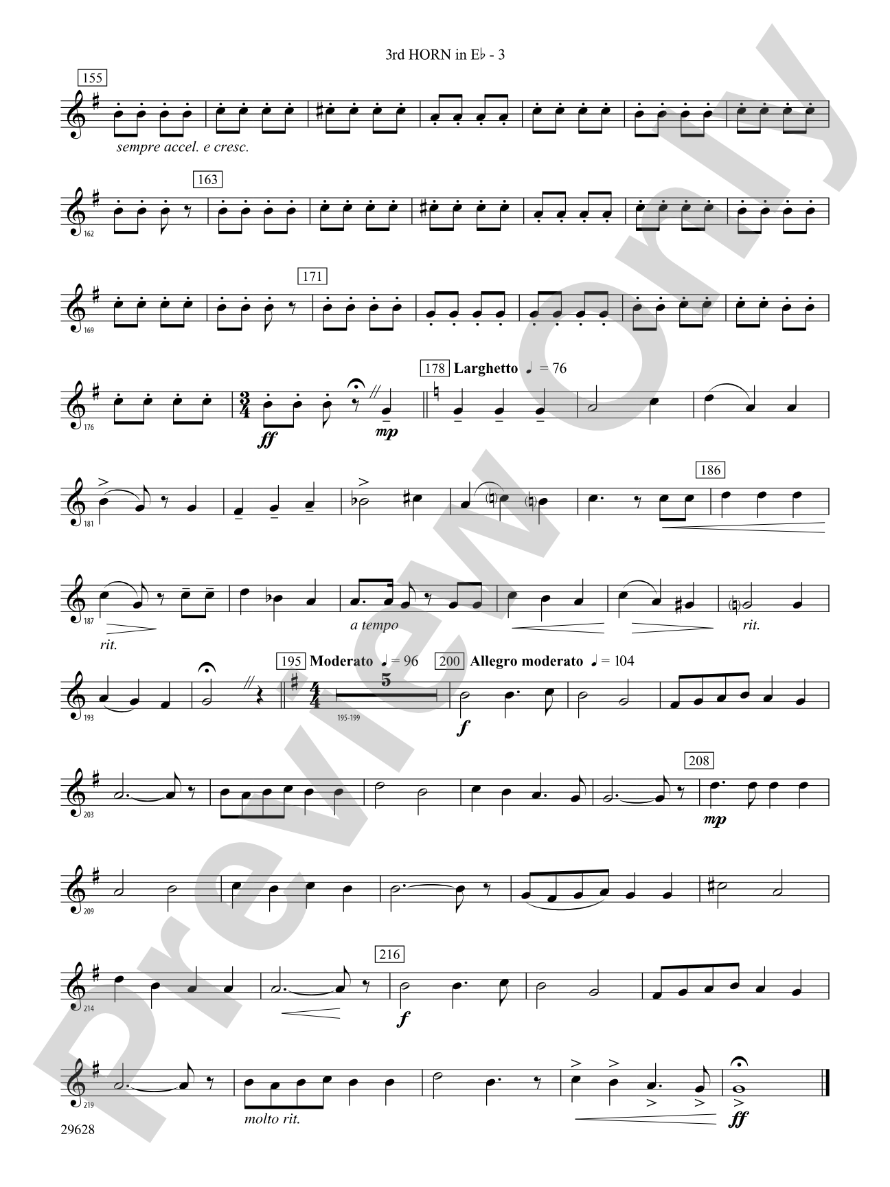 Fantasia on British Sea Songs: (wp) 3rd Horn in E-flat