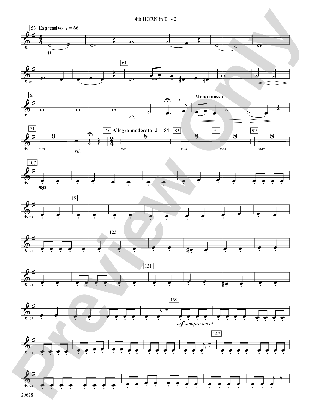 Fantasia on British Sea Songs: (wp) 4th Horn in E-flat