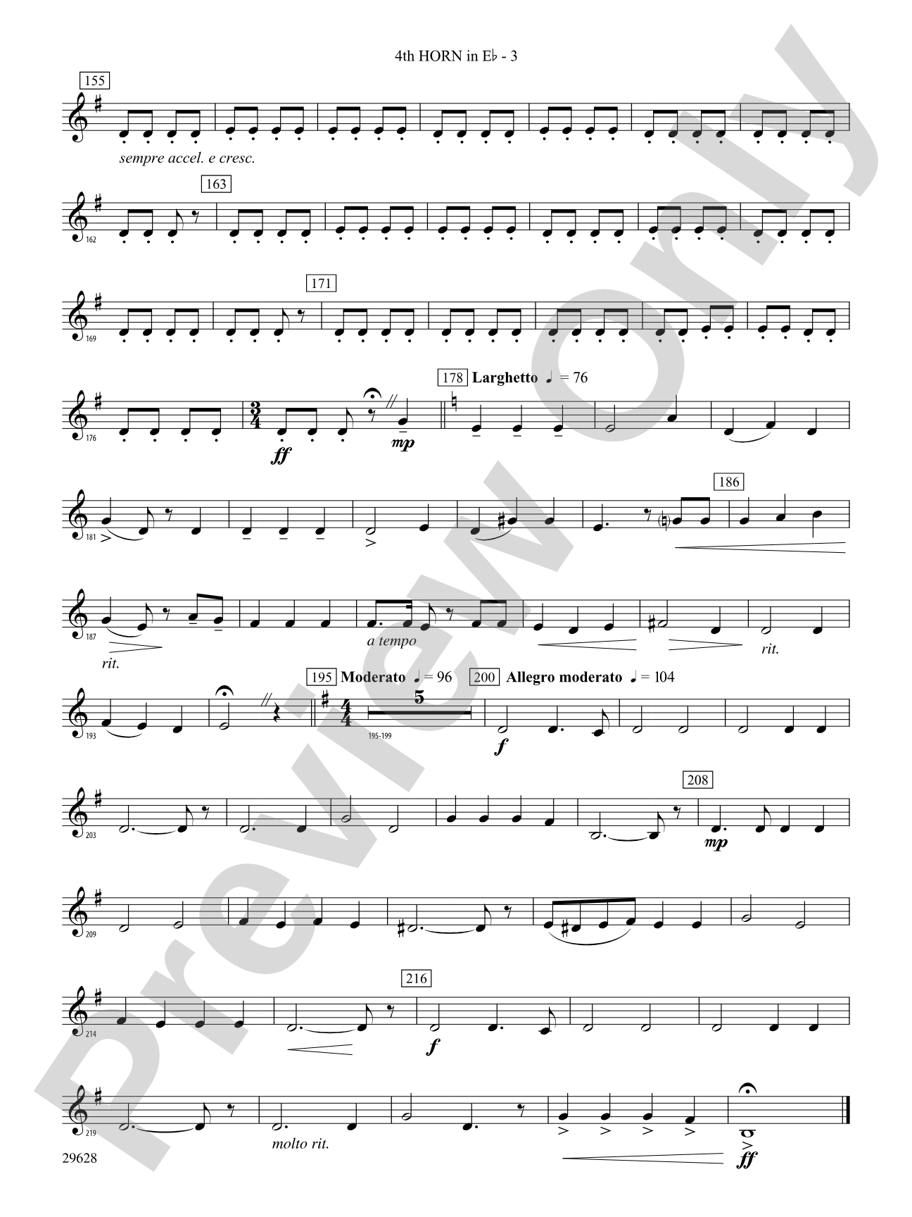 Fantasia on British Sea Songs: (wp) 4th Horn in E-flat