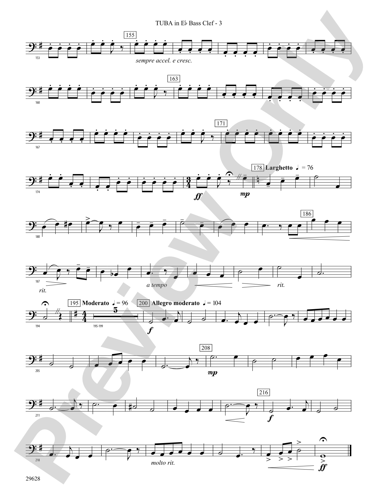 Fantasia on British Sea Songs: (wp) E-flat Tuba B.C.