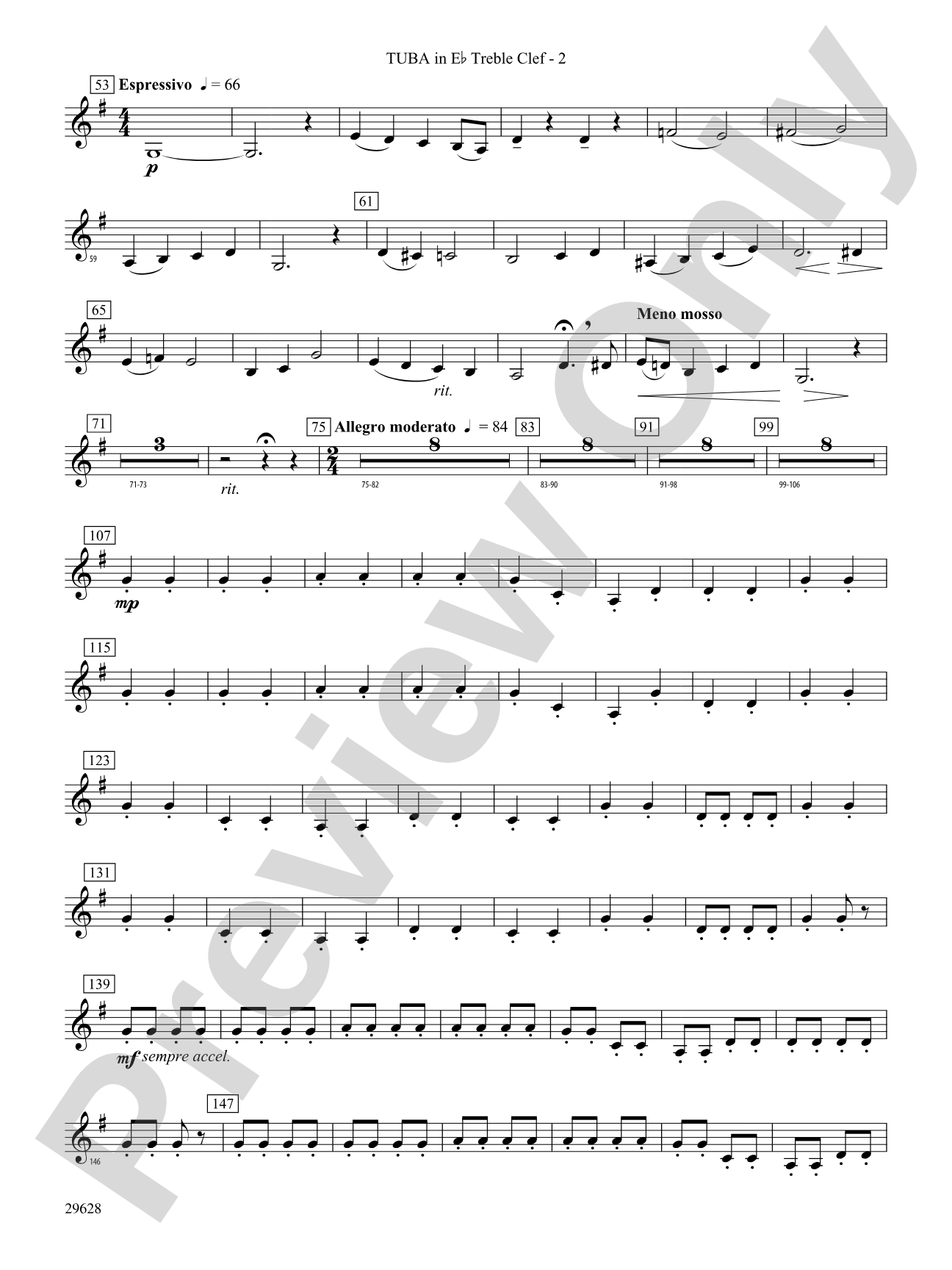 Fantasia on British Sea Songs: (wp) E-flat Tuba T.C.
