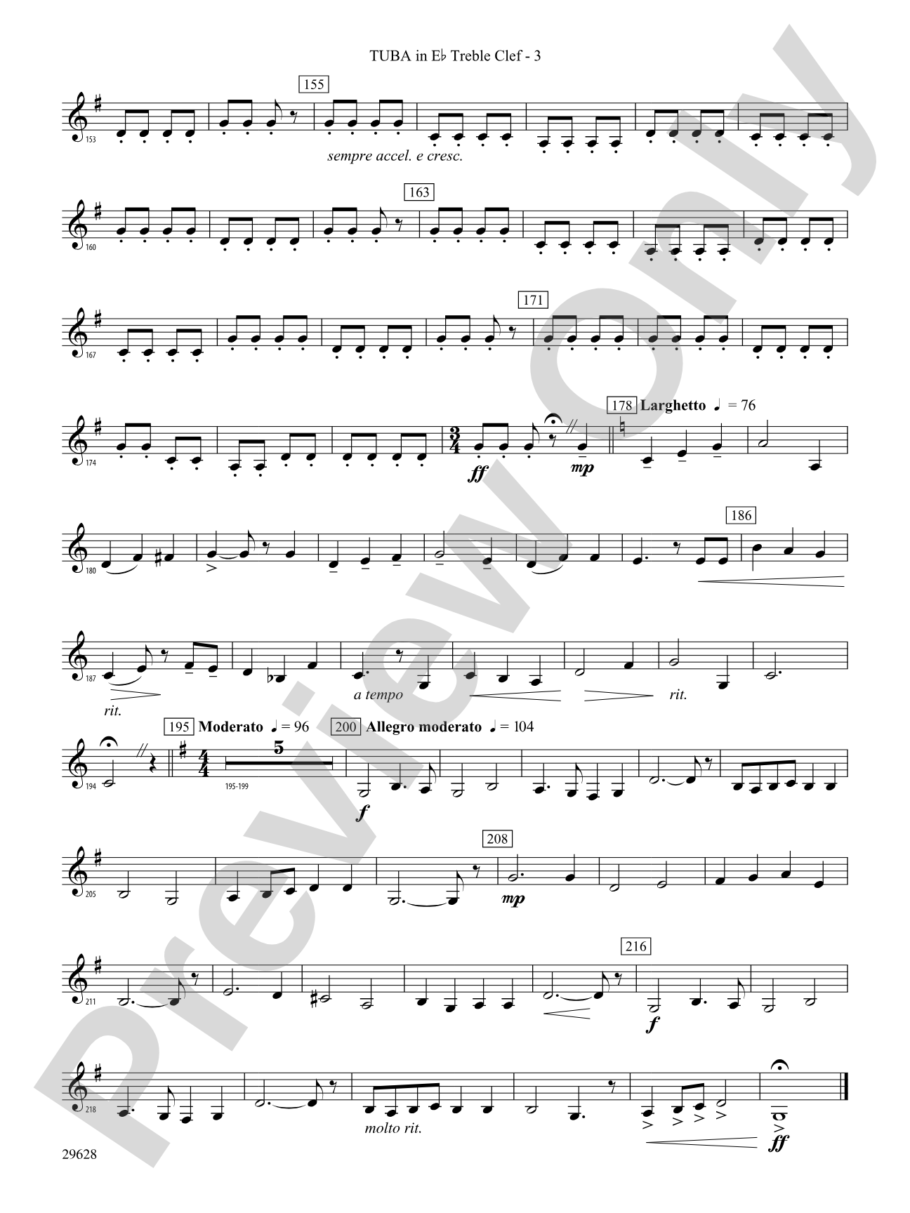 Fantasia on British Sea Songs: (wp) E-flat Tuba T.C.
