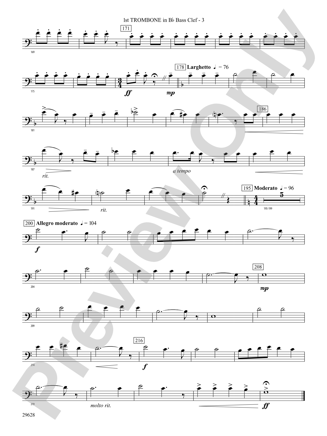Fantasia on British Sea Songs: (wp) 1st B-flat Trombone B.C.
