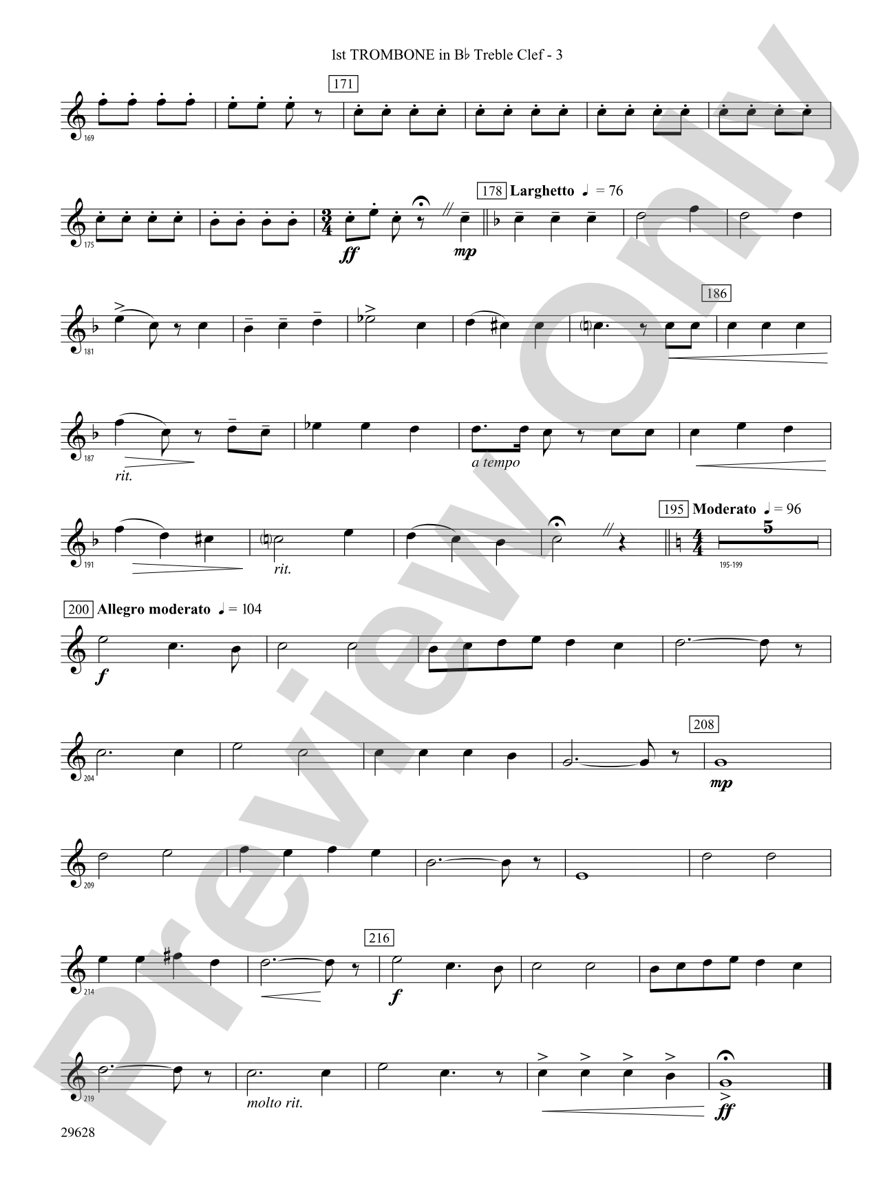 Fantasia on British Sea Songs: (wp) 1st B-flat Trombone T.C.