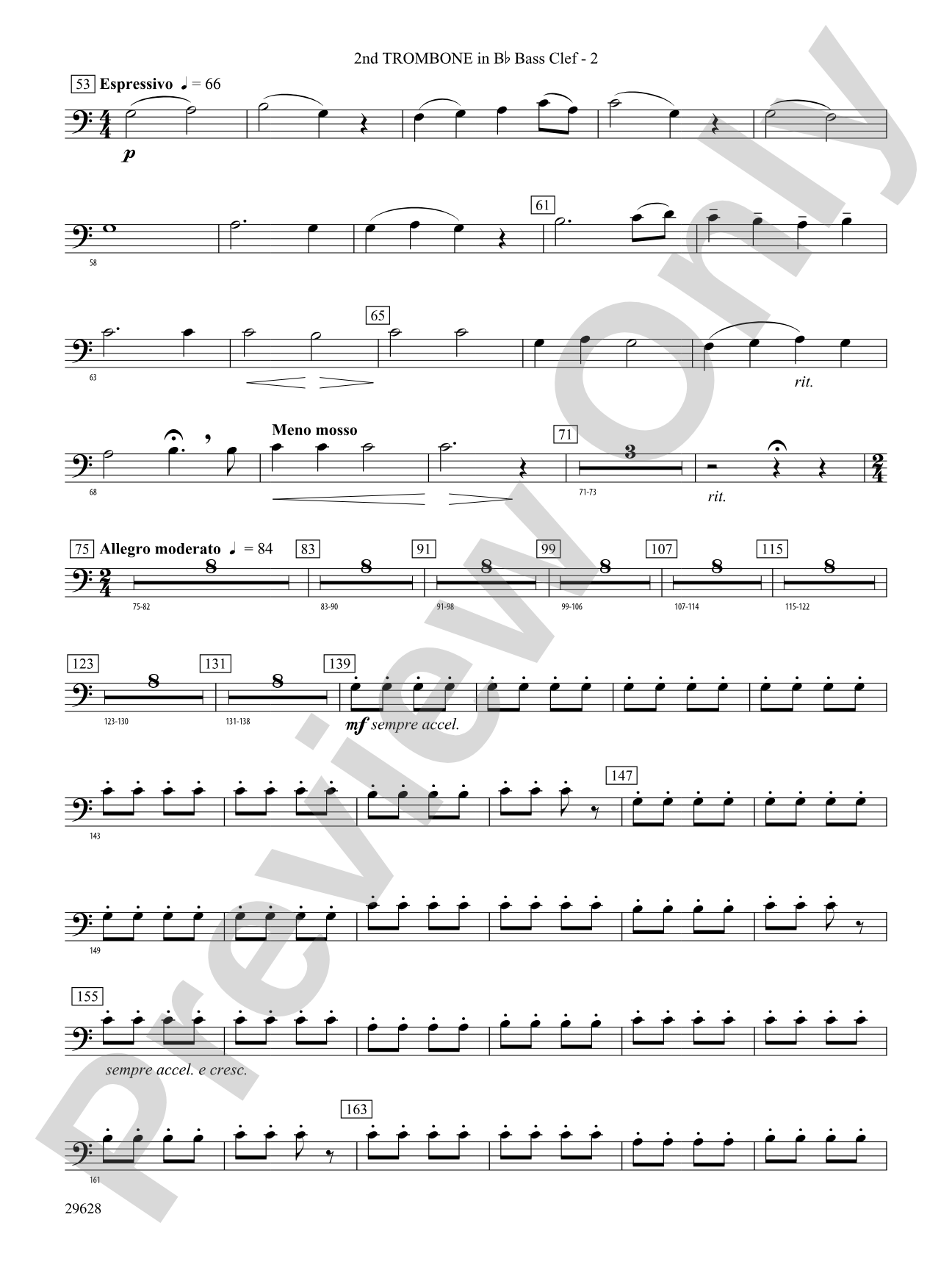 Fantasia on British Sea Songs: (wp) 2nd B-flat Trombone B.C.