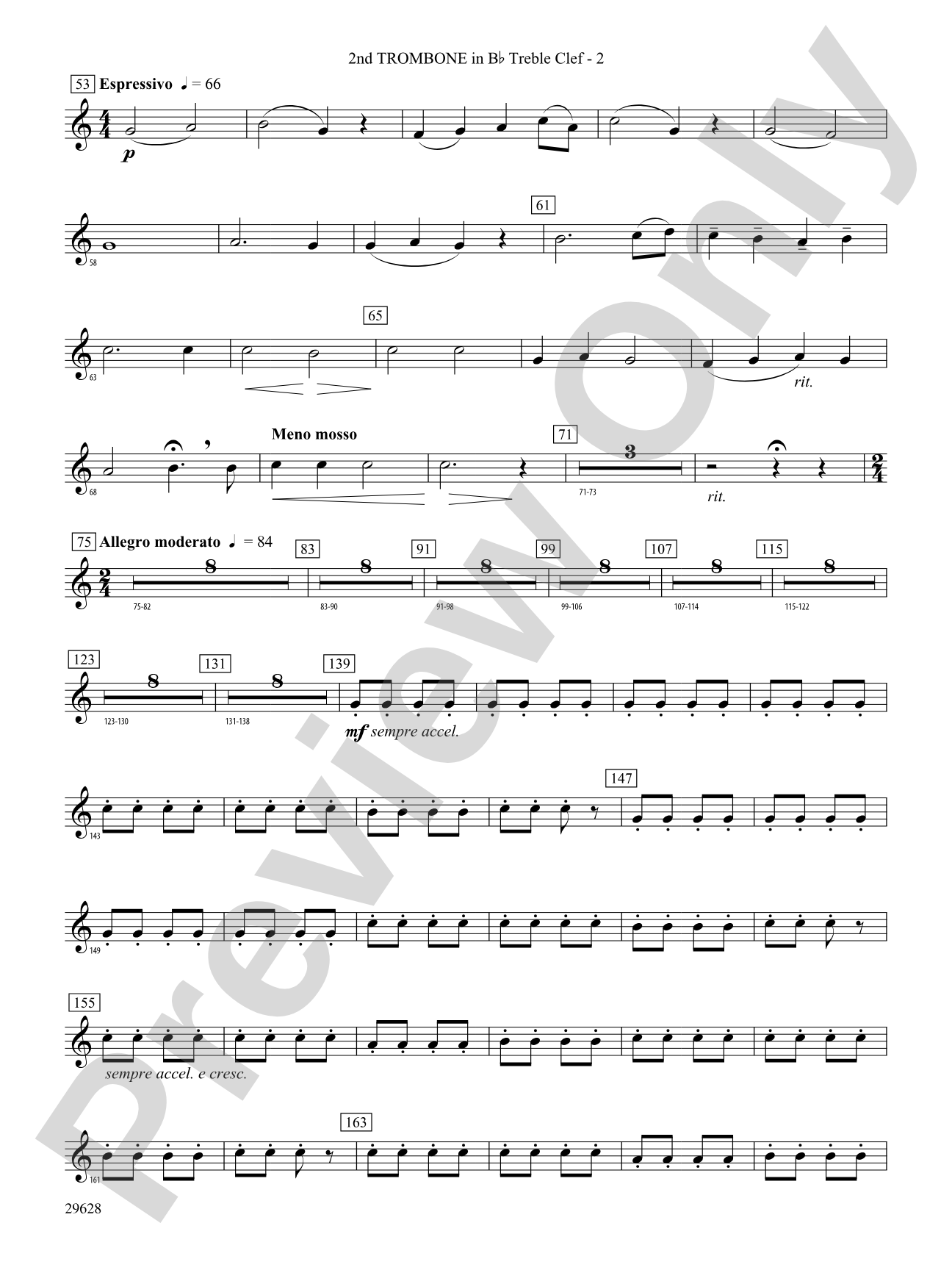 Fantasia on British Sea Songs: (wp) 2nd B-flat Trombone T.C.
