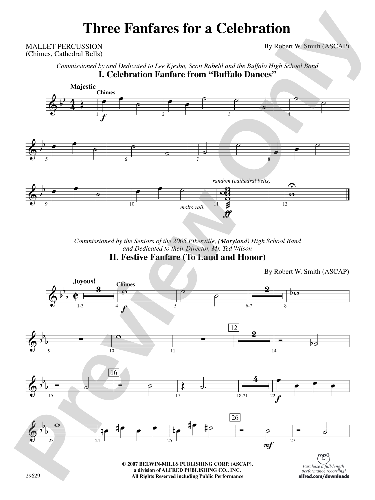 Three Fanfares for a Celebration: Mallets