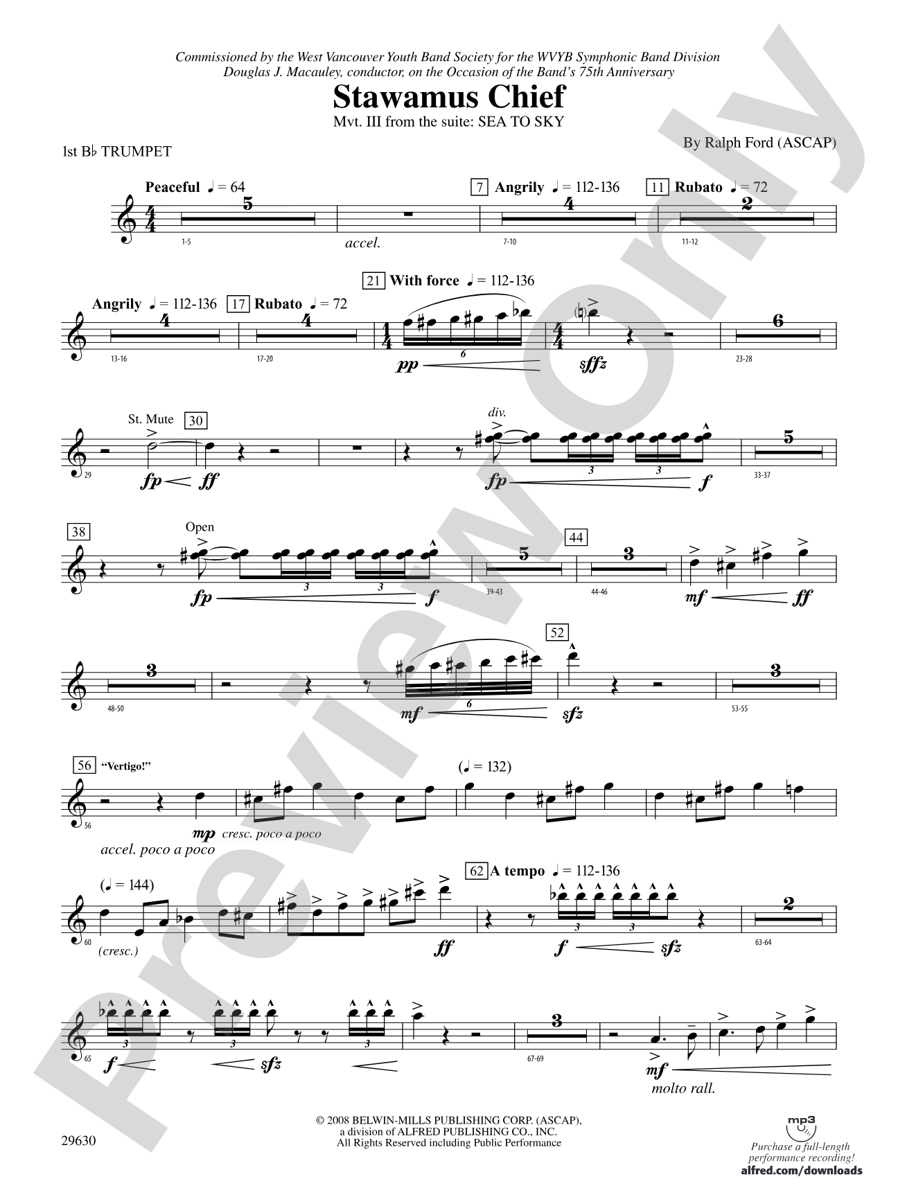 Stawamus Chief: 1st B-flat Trumpet