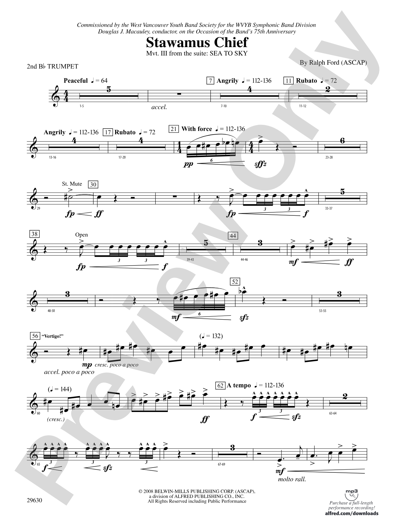 Stawamus Chief: 2nd B-flat Trumpet