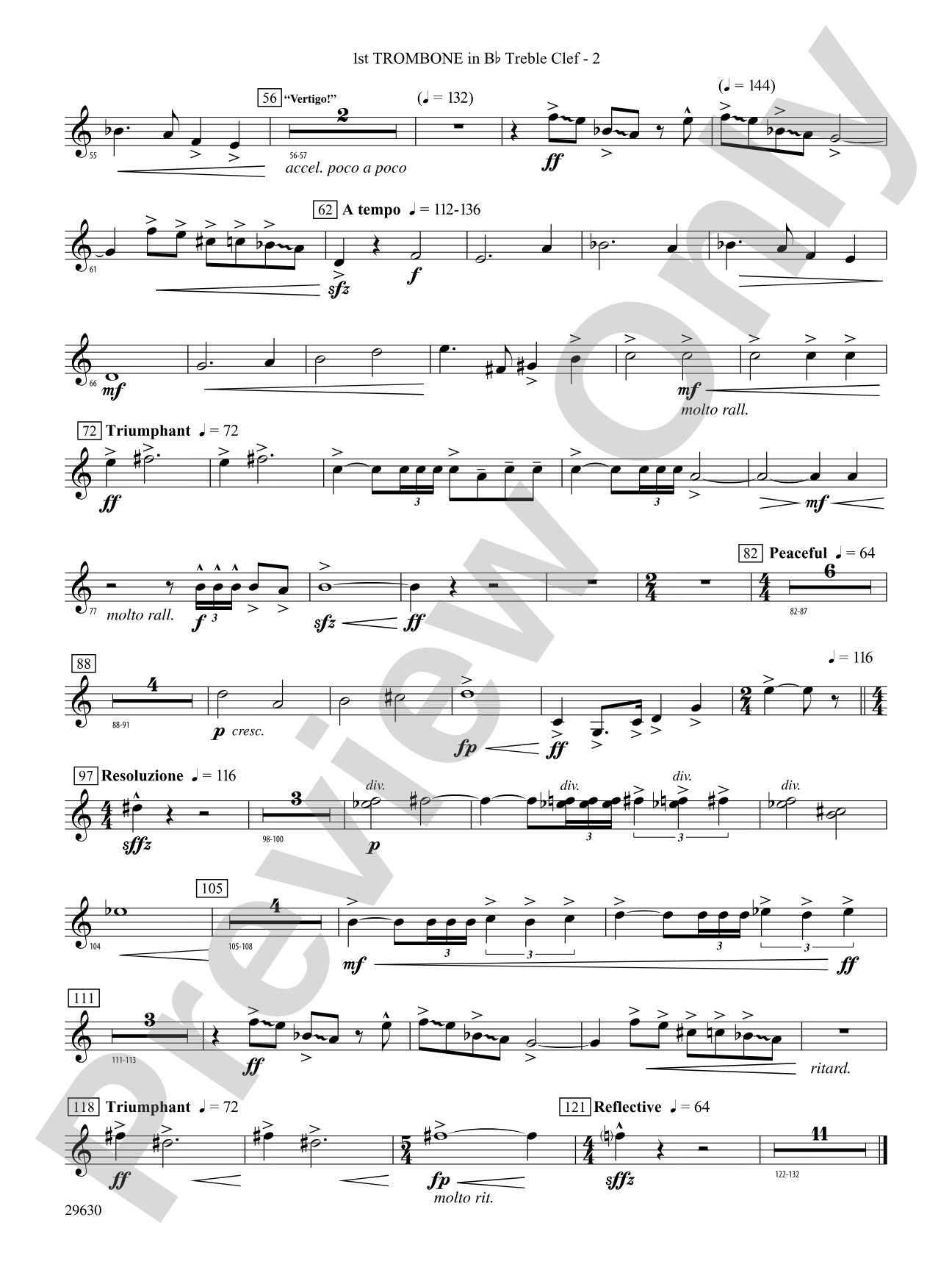 Stawamus Chief: (wp) 1st B-flat Trombone T.C.
