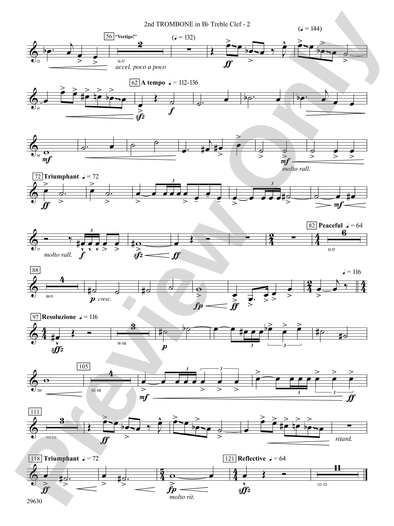 Stawamus Chief: (wp) 2nd B-flat Trombone T.C.