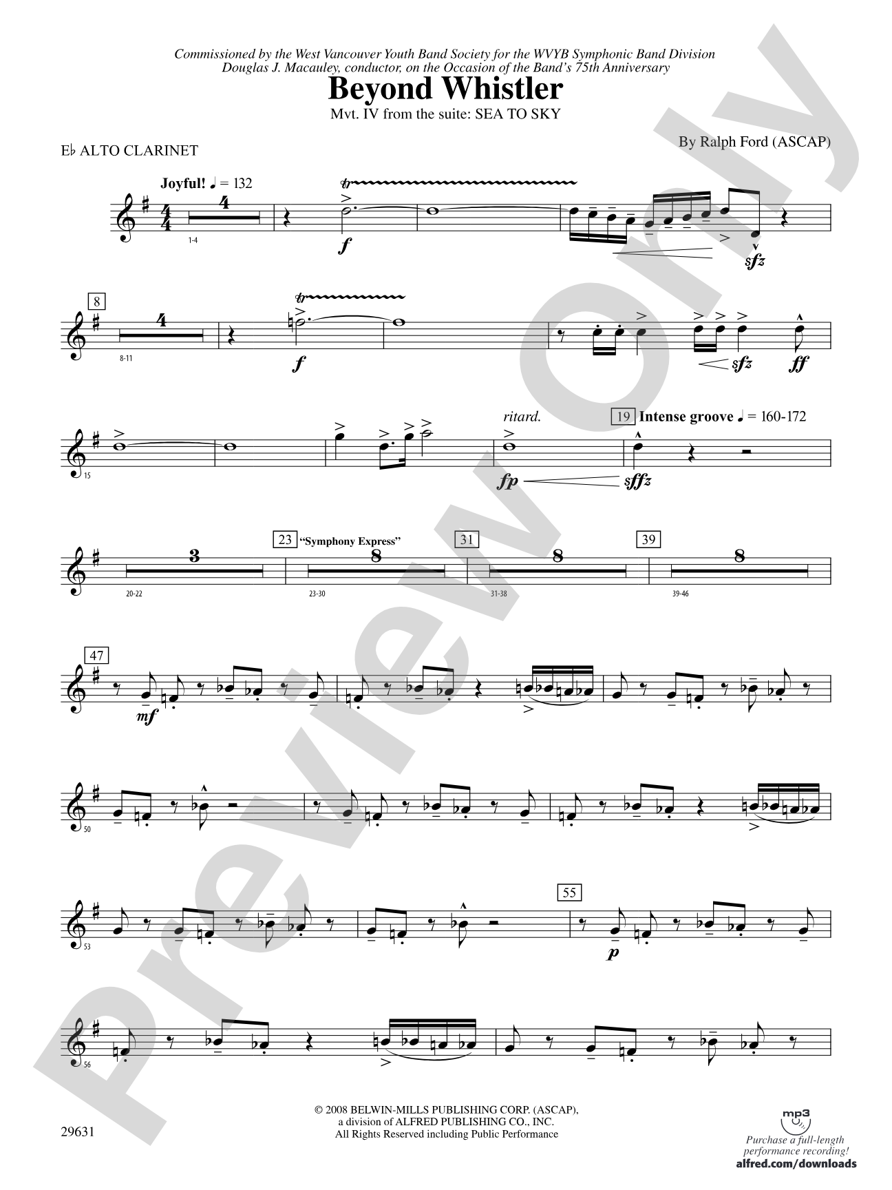 Beyond Whistler: E-flat Alto Clarinet