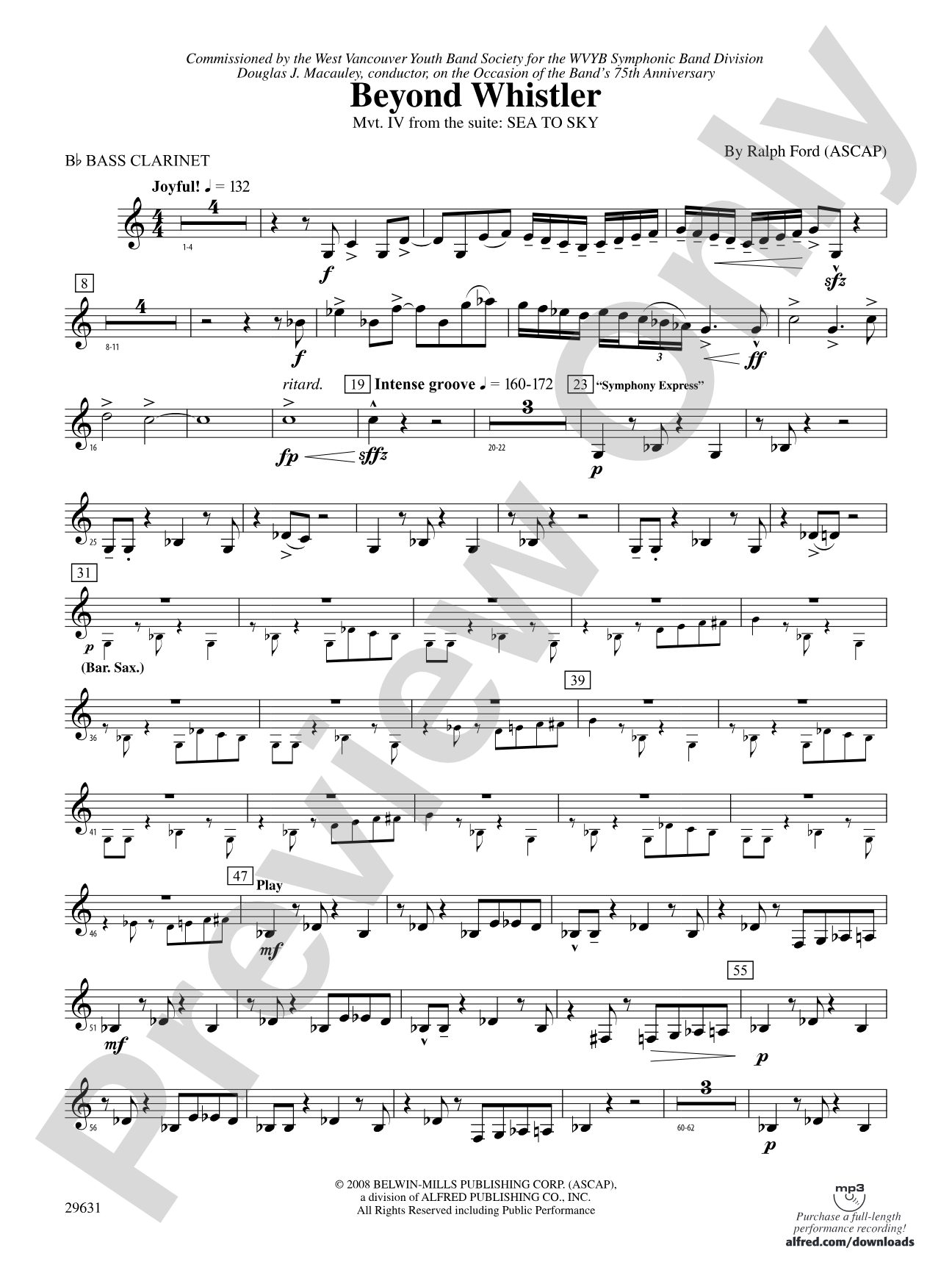 Beyond Whistler: B-flat Bass Clarinet