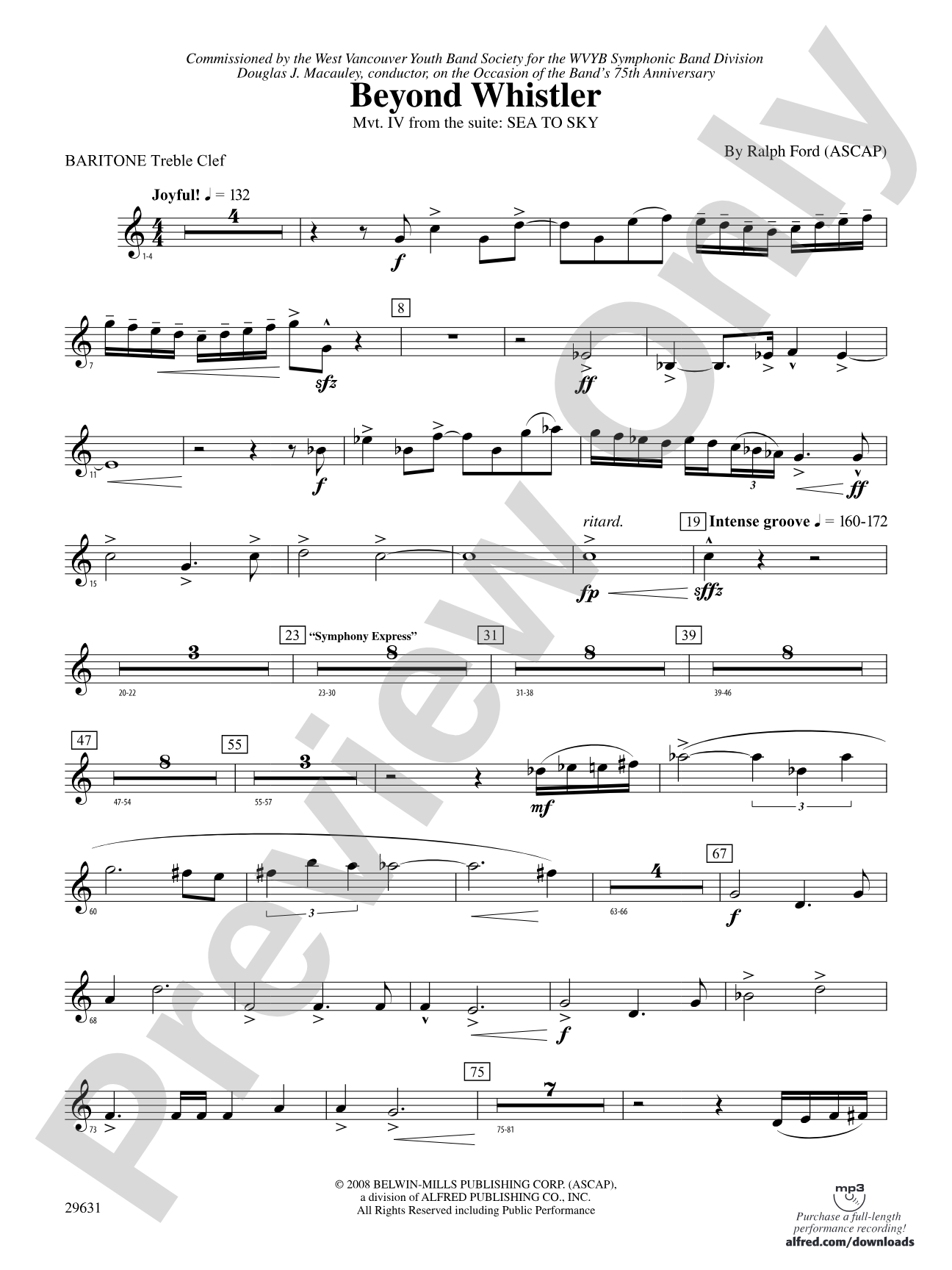 Beyond Whistler: Baritone T.C.