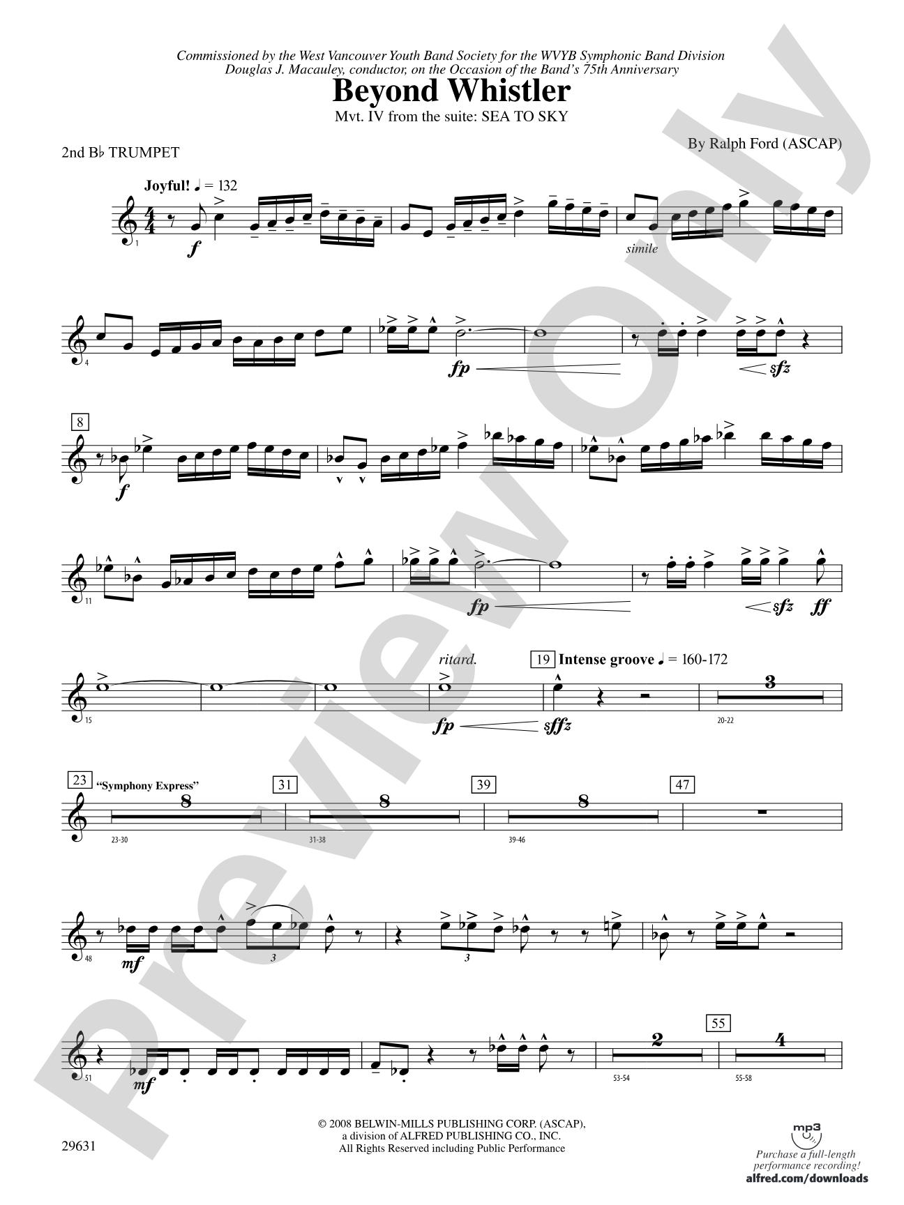 Beyond Whistler: 2nd B-flat Trumpet