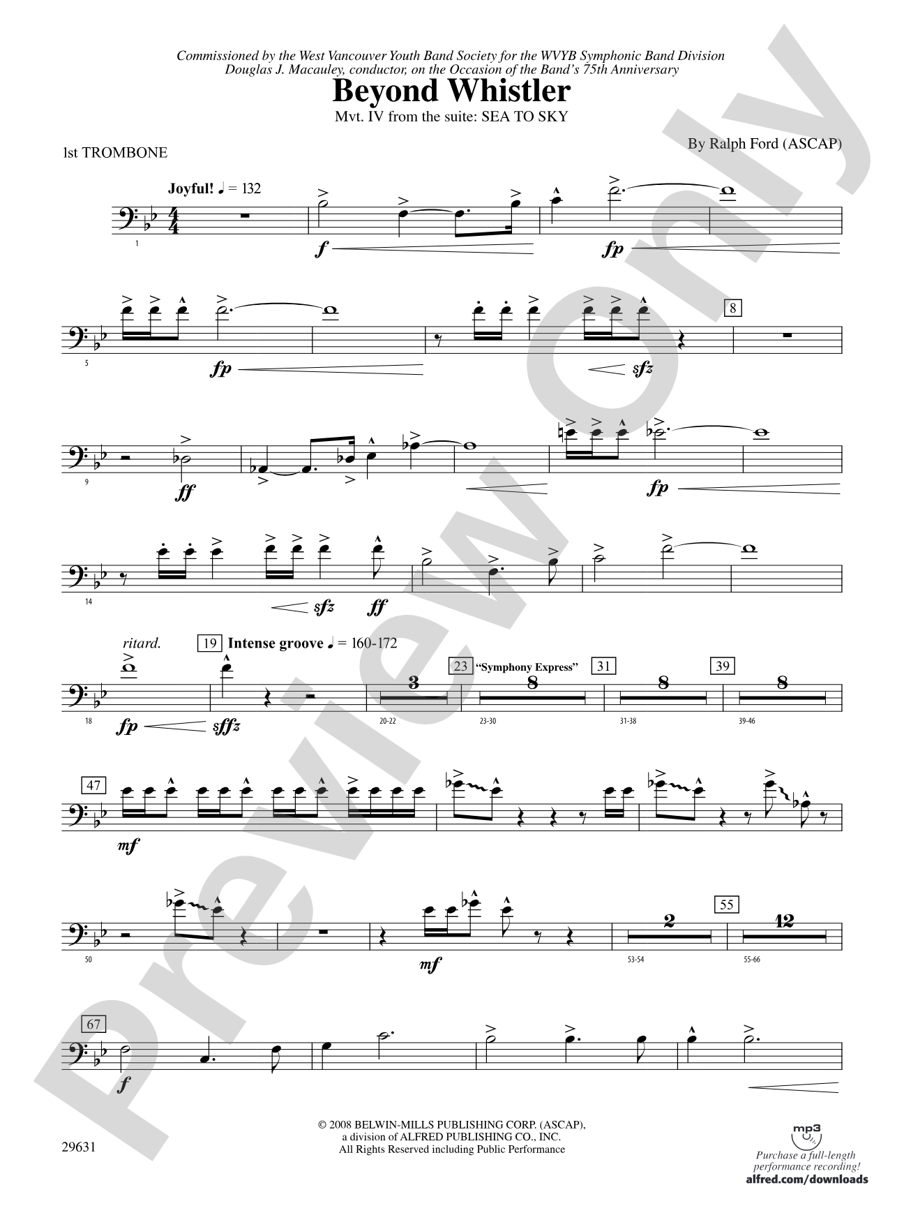 Beyond Whistler: 1st Trombone