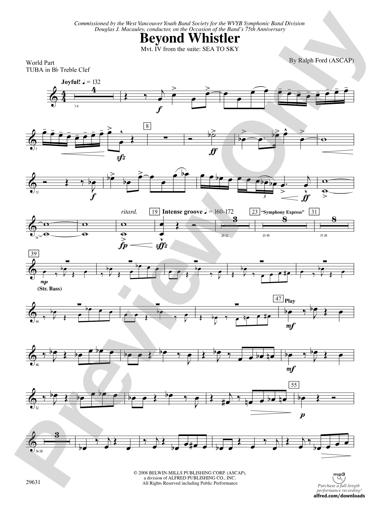 Beyond Whistler: (wp) B-flat Tuba T.C.