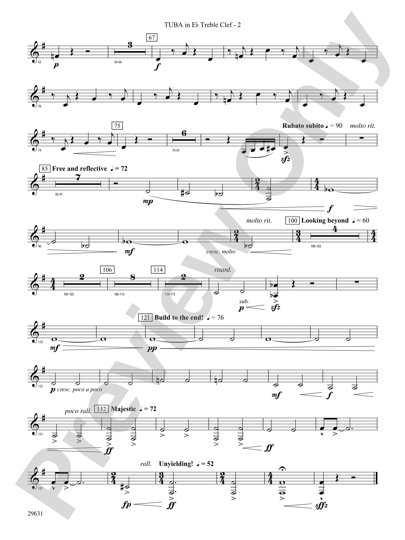 Beyond Whistler: (wp) E-flat Tuba T.C.