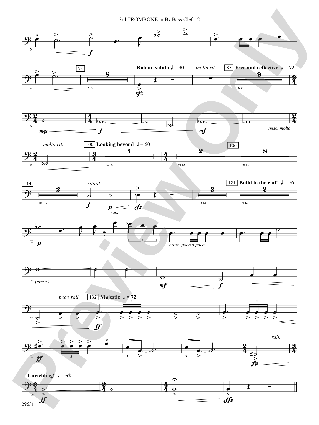 Beyond Whistler: (wp) 3rd B-flat Trombone B.C.