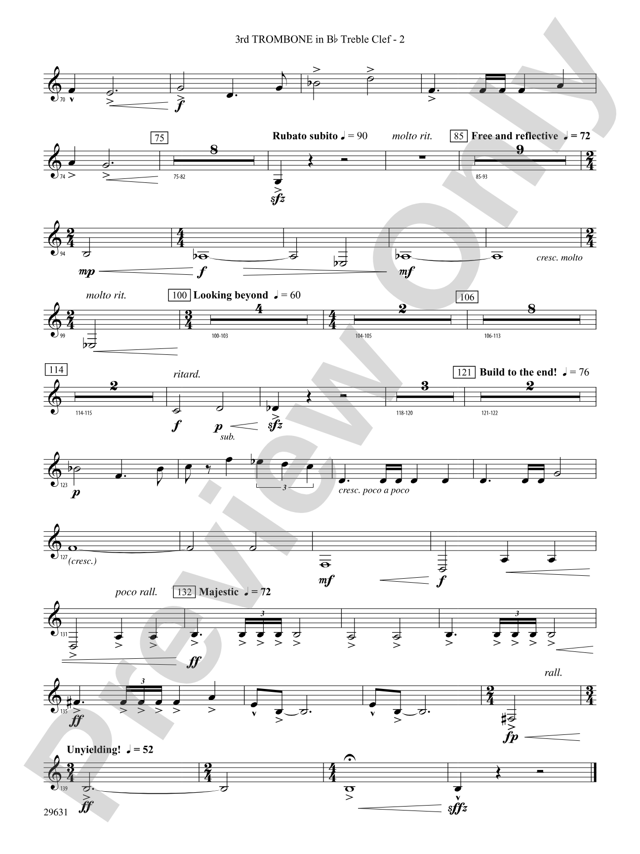 Beyond Whistler: (wp) 3rd B-flat Trombone T.C.