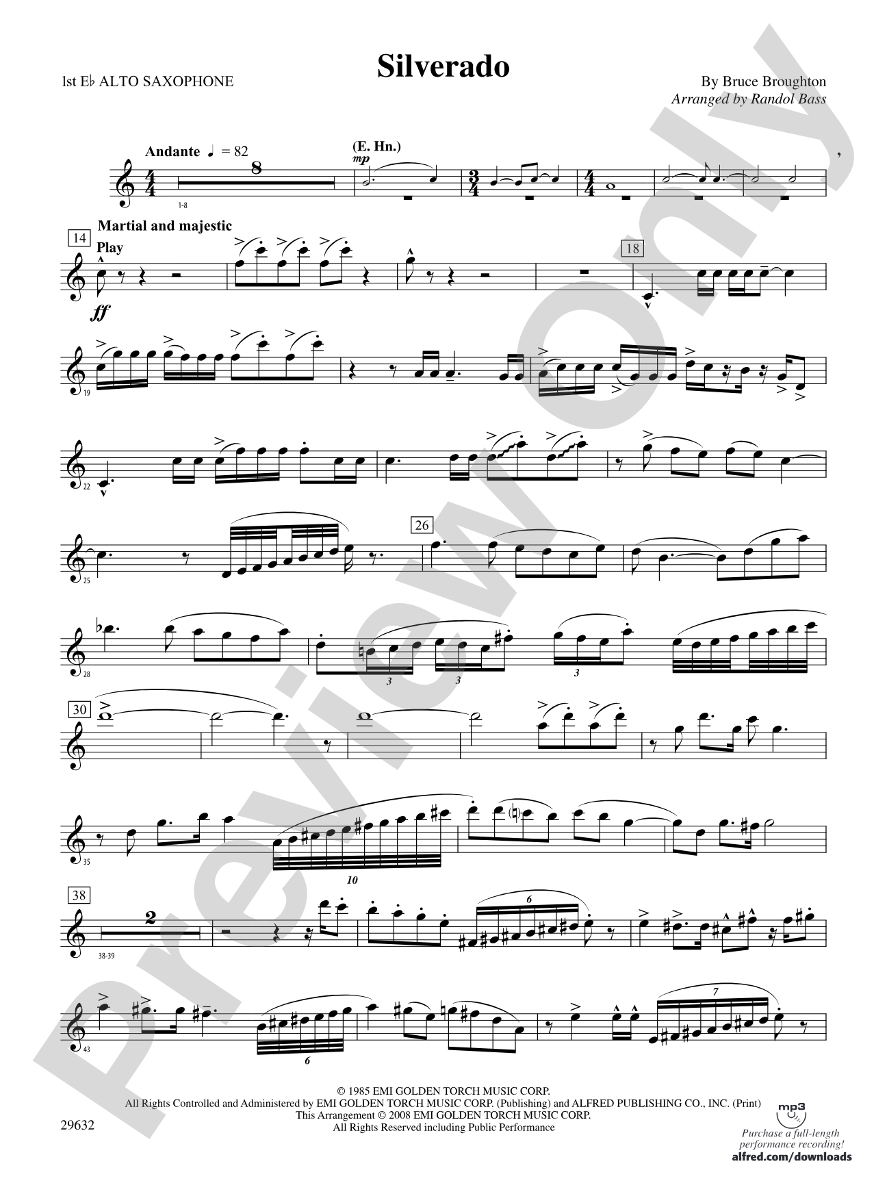 Silverado: E-flat Alto Saxophone