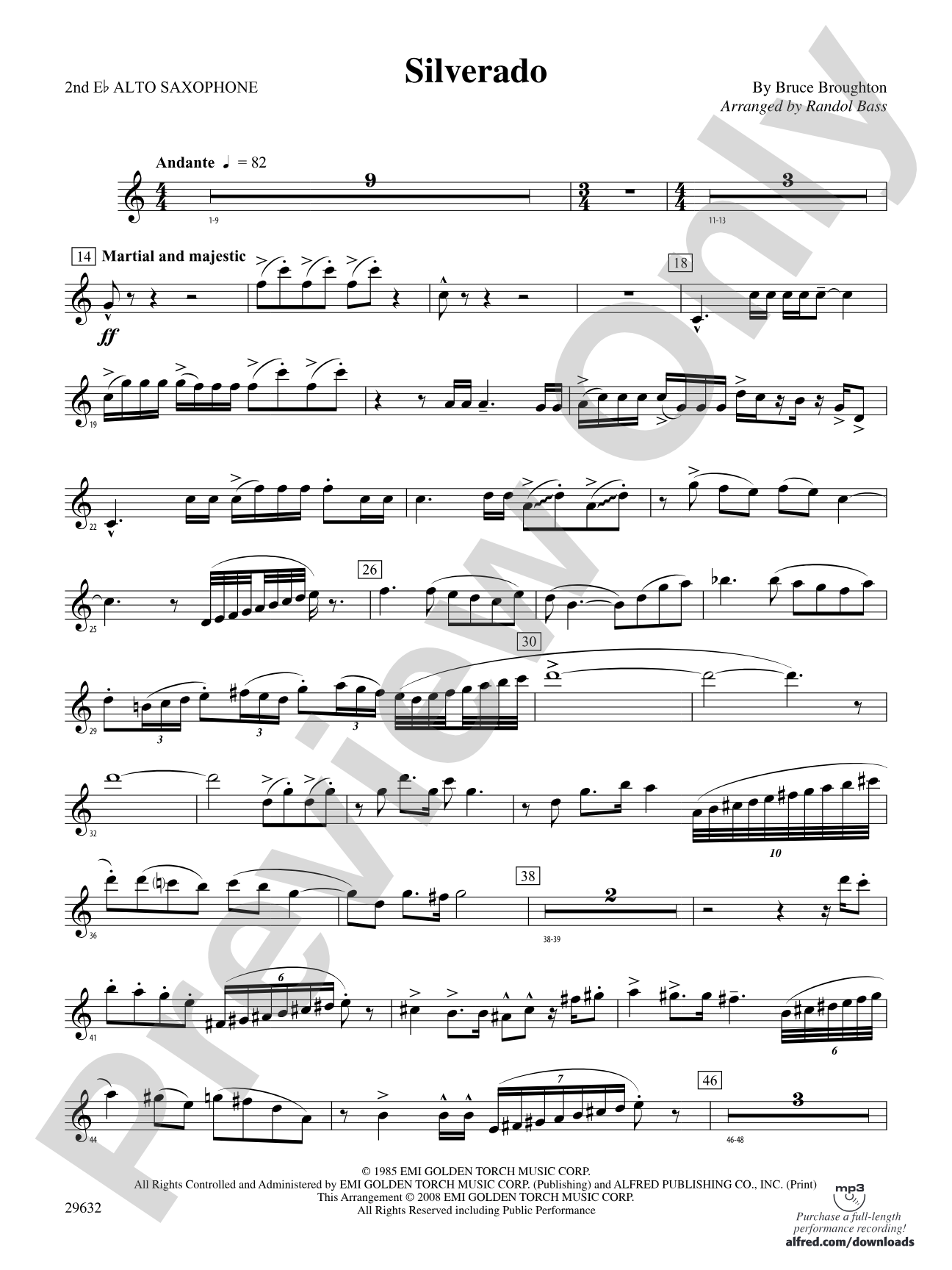 Silverado: 2nd E-flat Alto Saxophone