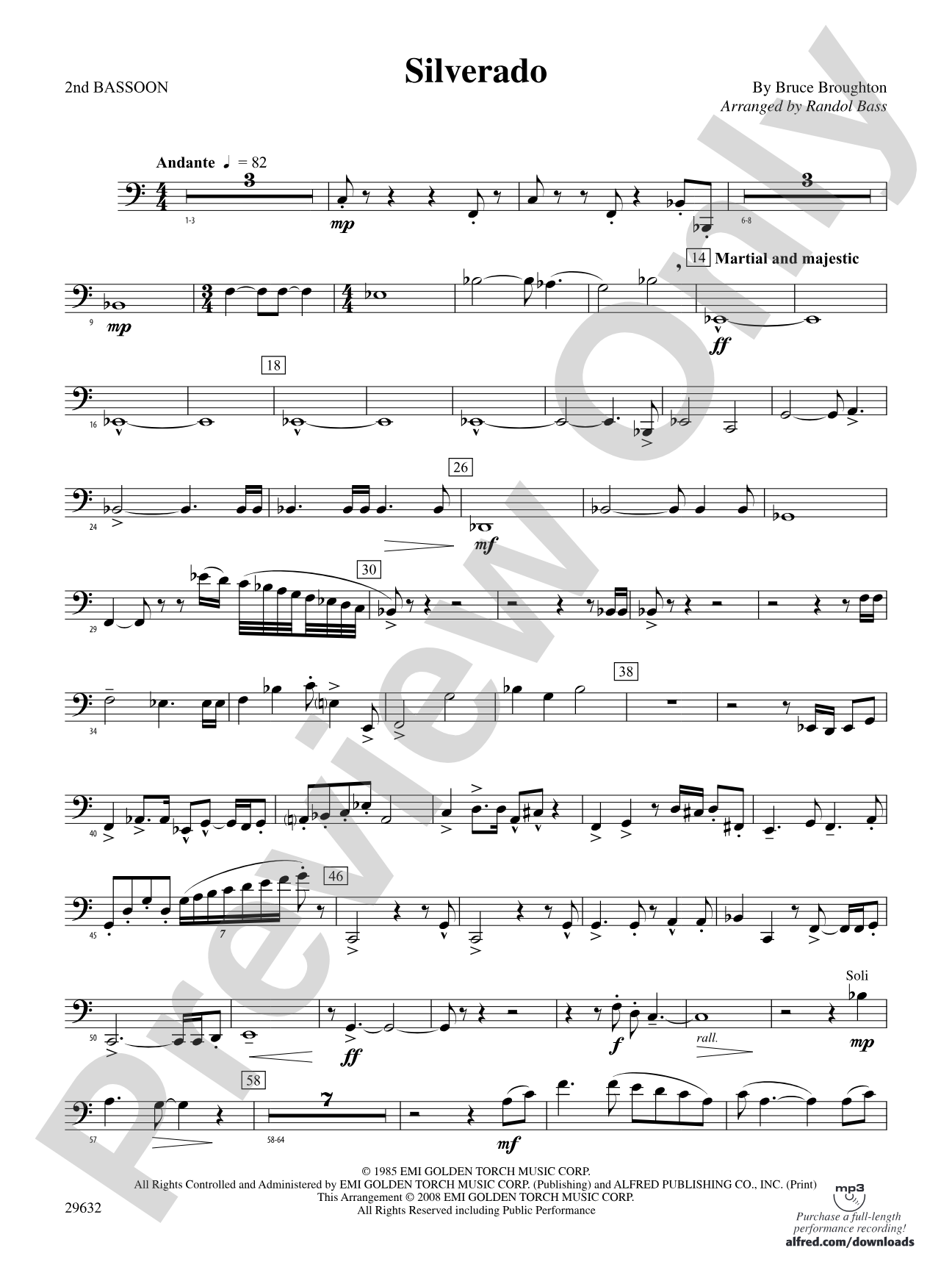 Silverado: 2nd Bassoon