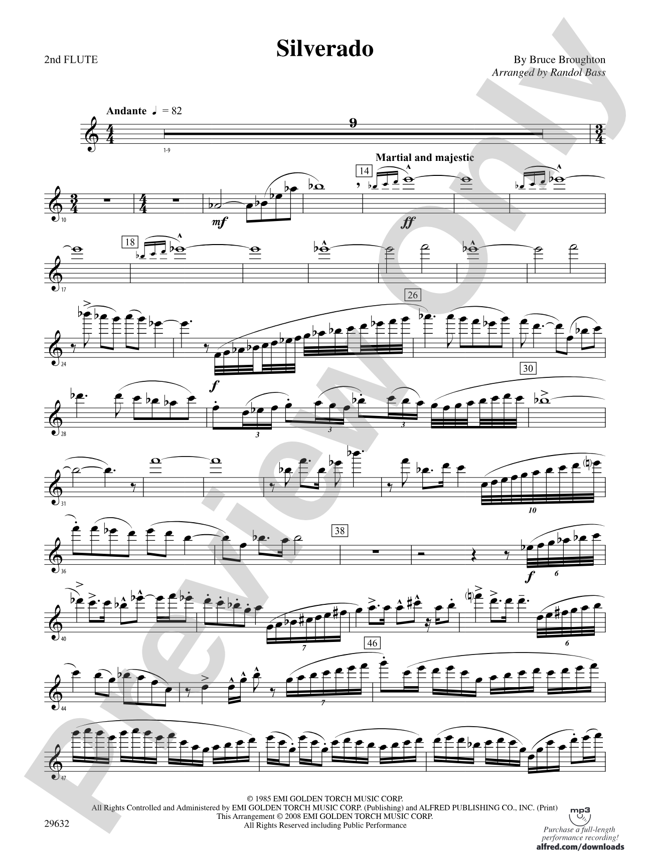 Silverado: 2nd Flute