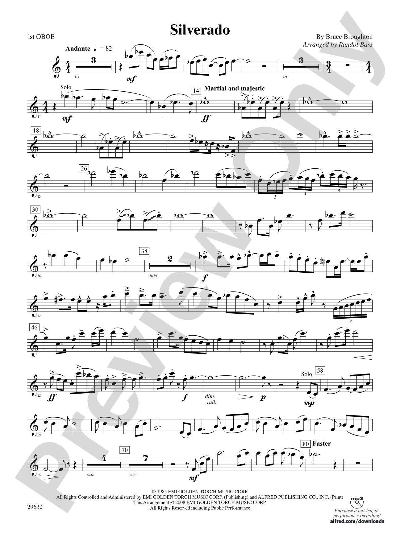 Silverado: Oboe