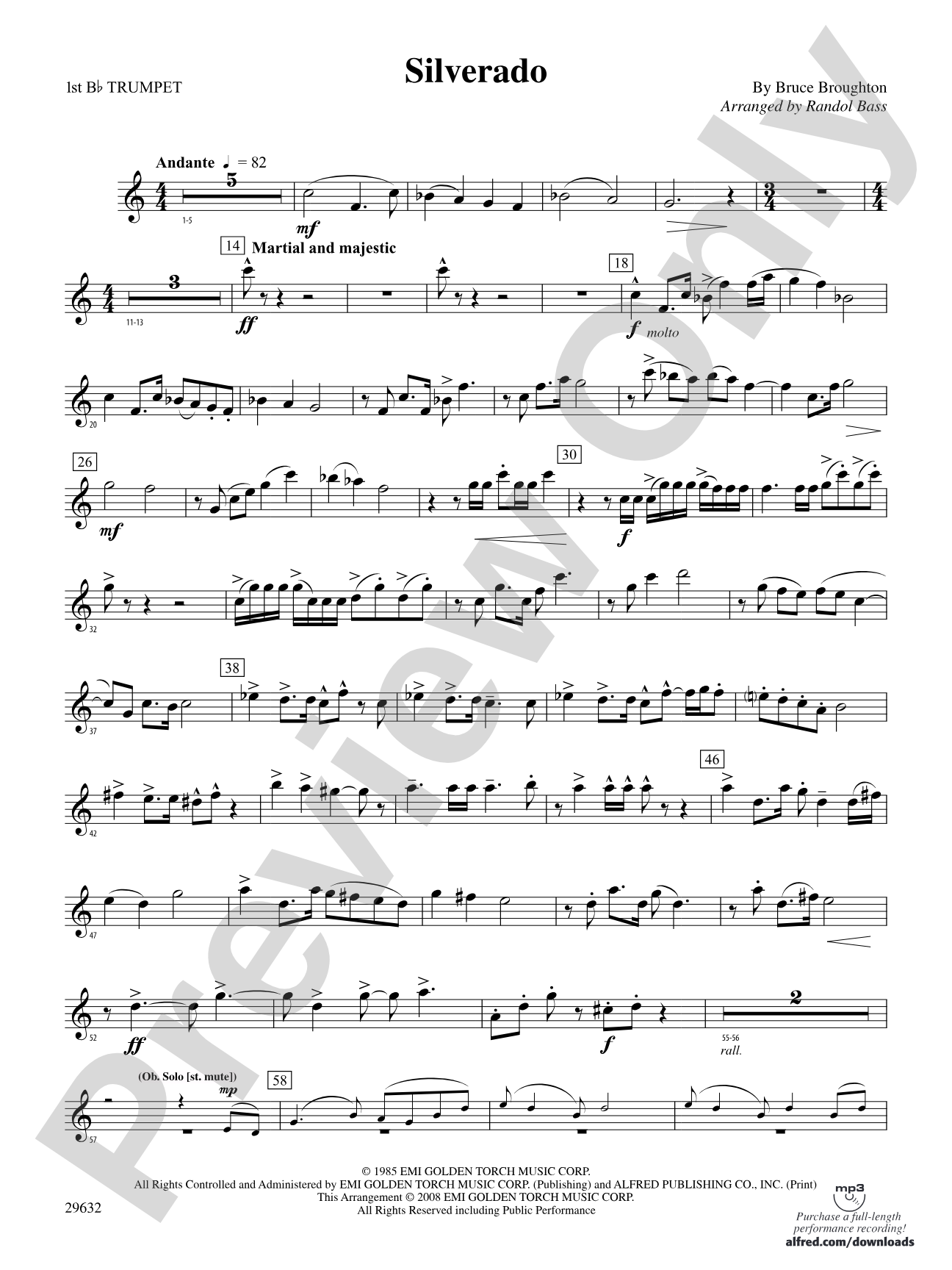 Silverado: 1st B-flat Trumpet