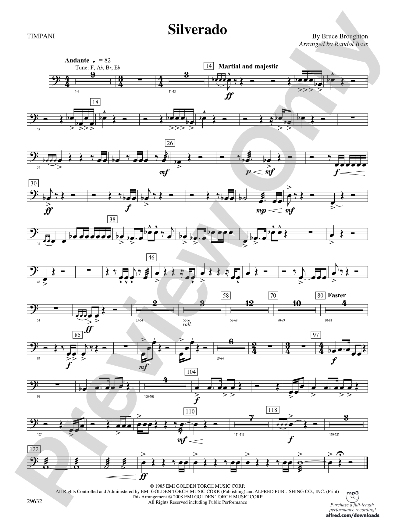 Silverado: Timpani