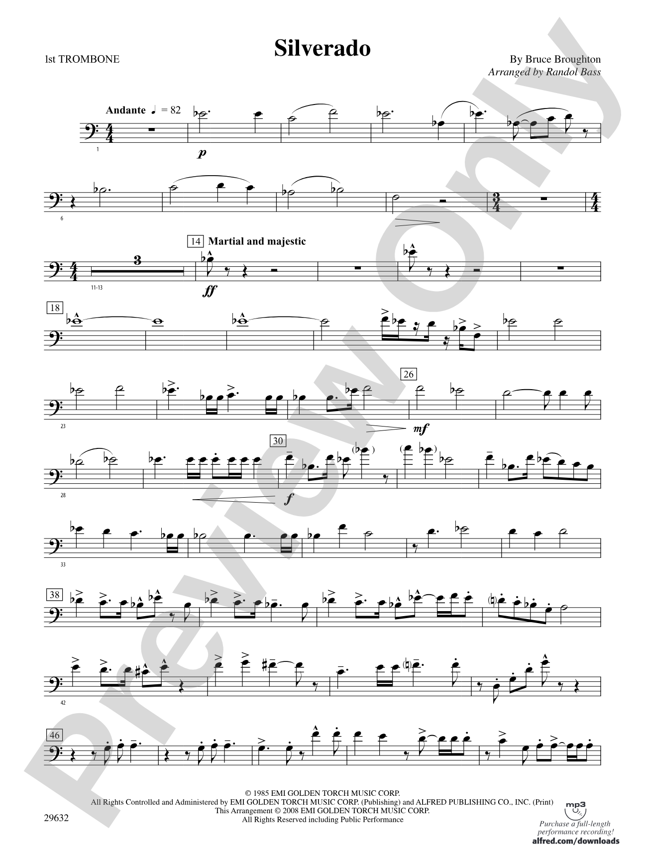Silverado: 1st Trombone