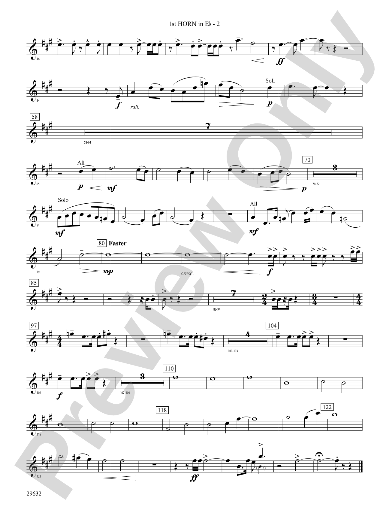 Silverado: (wp) 1st Horn in E-flat