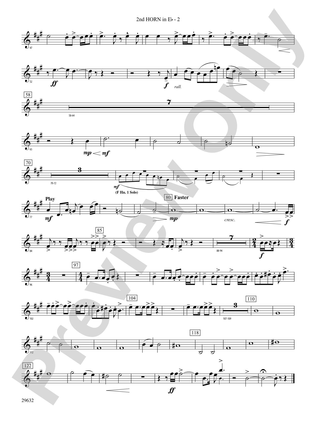 Silverado: (wp) 2nd Horn in E-flat