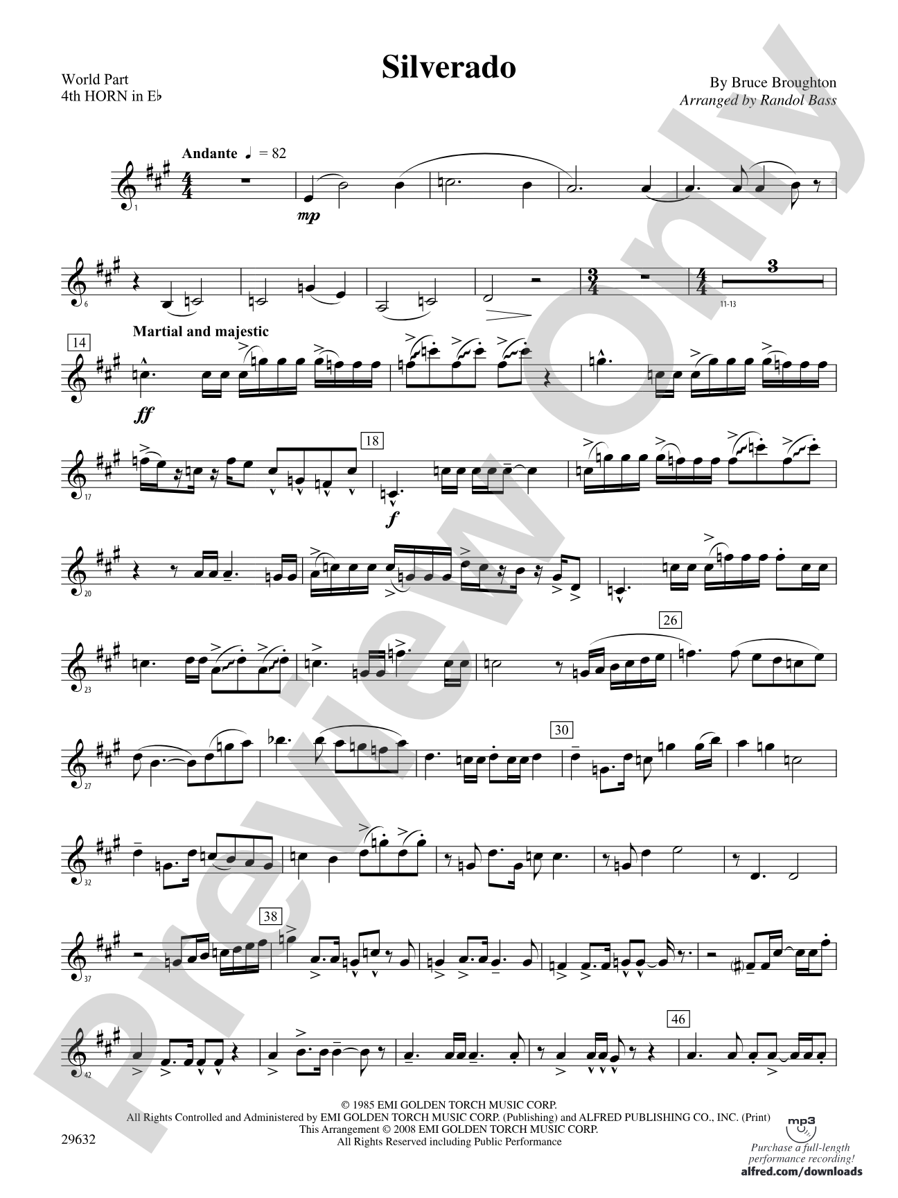Silverado: (wp) 4th Horn in E-flat