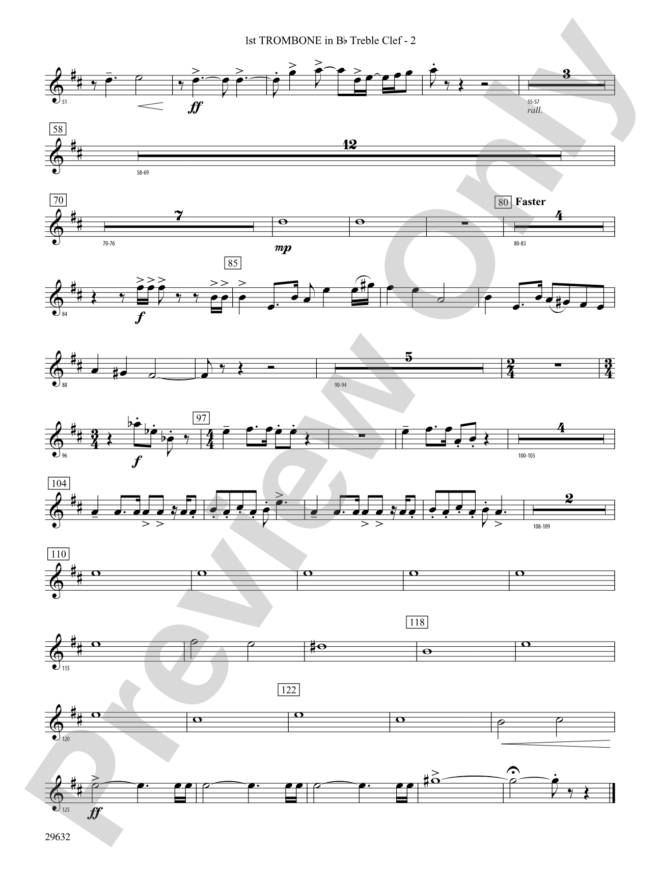 Silverado: (wp) 1st B-flat Trombone T.C.