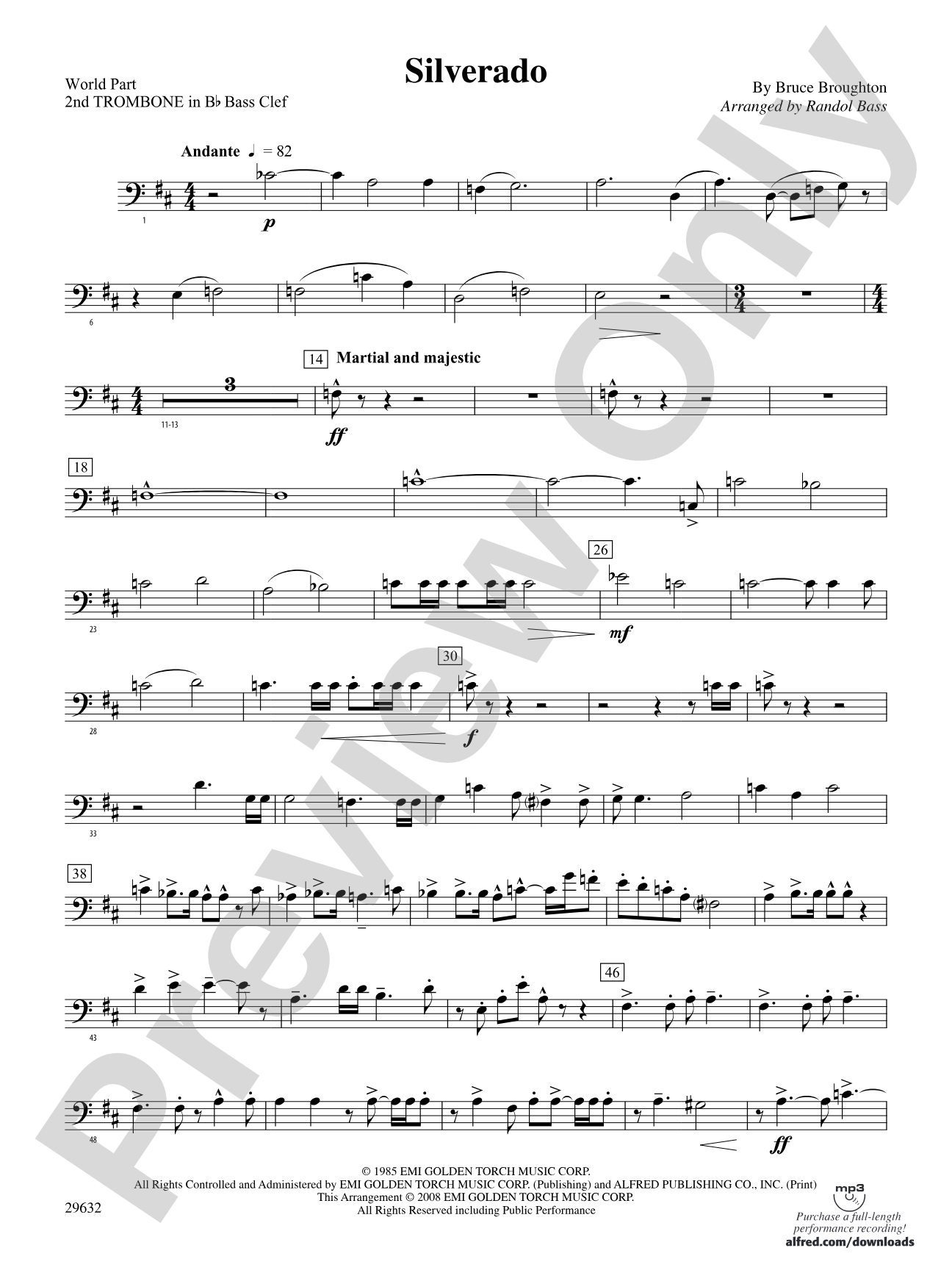 Silverado: (wp) 2nd B-flat Trombone B.C.