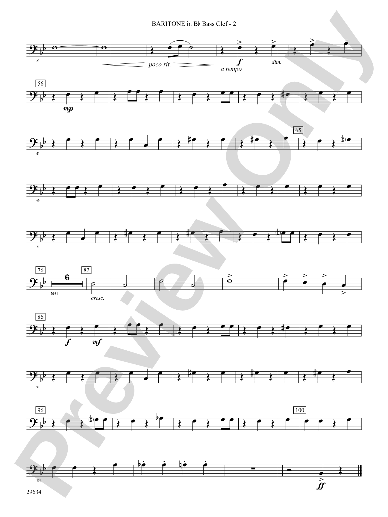 I Got Plenty o' Nuttin': (wp) B-flat Baritone B.C.