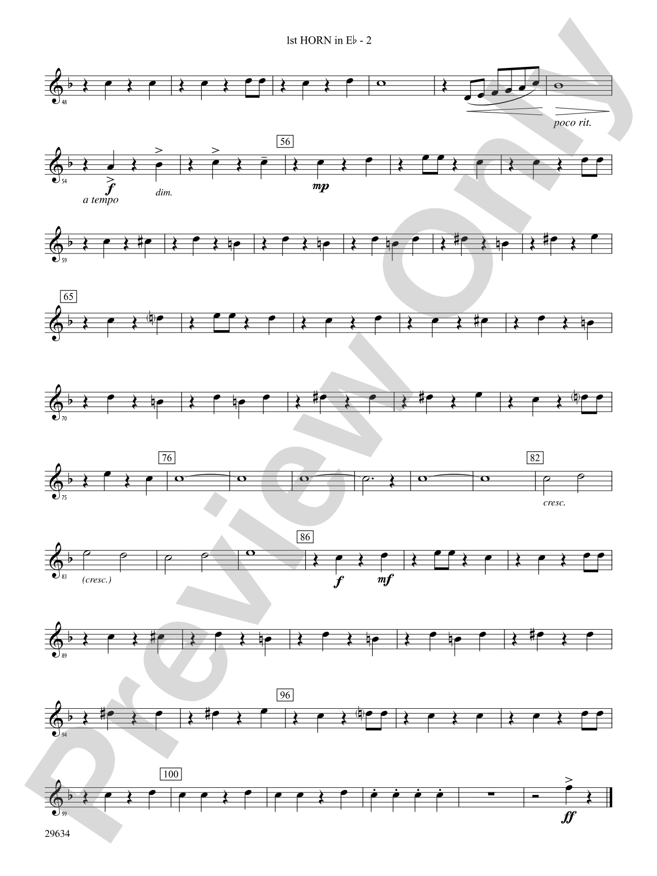 I Got Plenty o' Nuttin': (wp) 1st Horn in E-flat