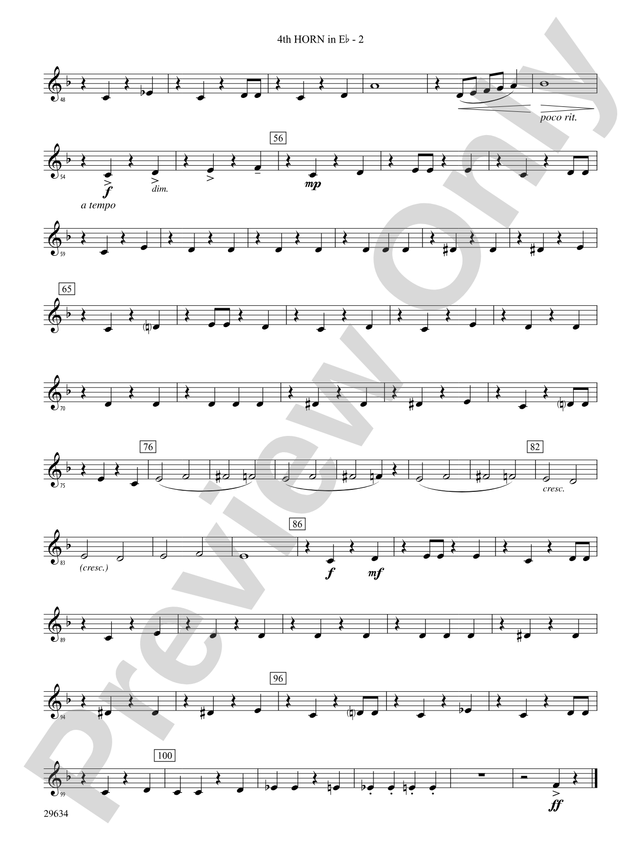 I Got Plenty o' Nuttin': (wp) 4th Horn in E-flat