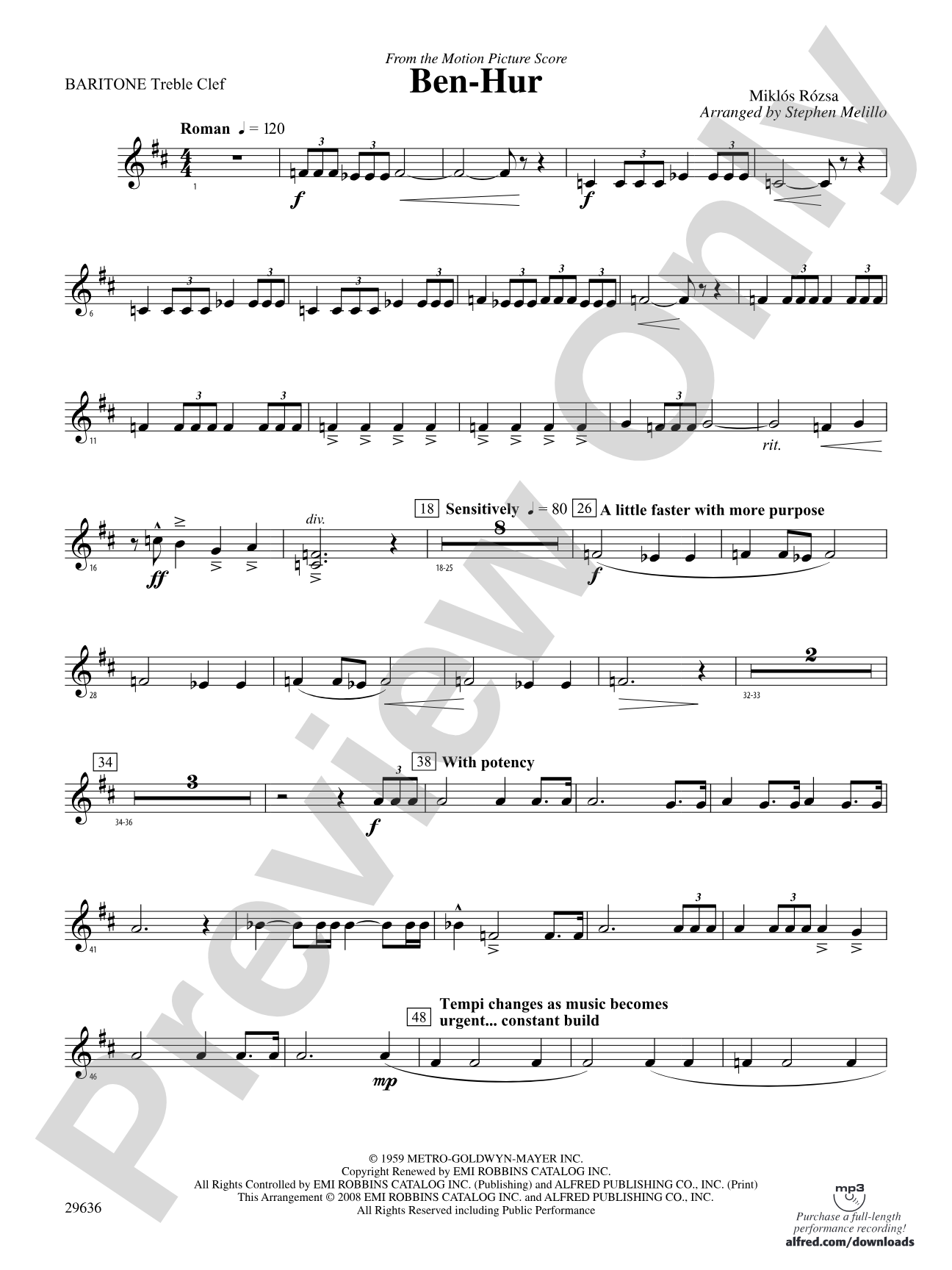 Ben-Hur: Baritone T.C.