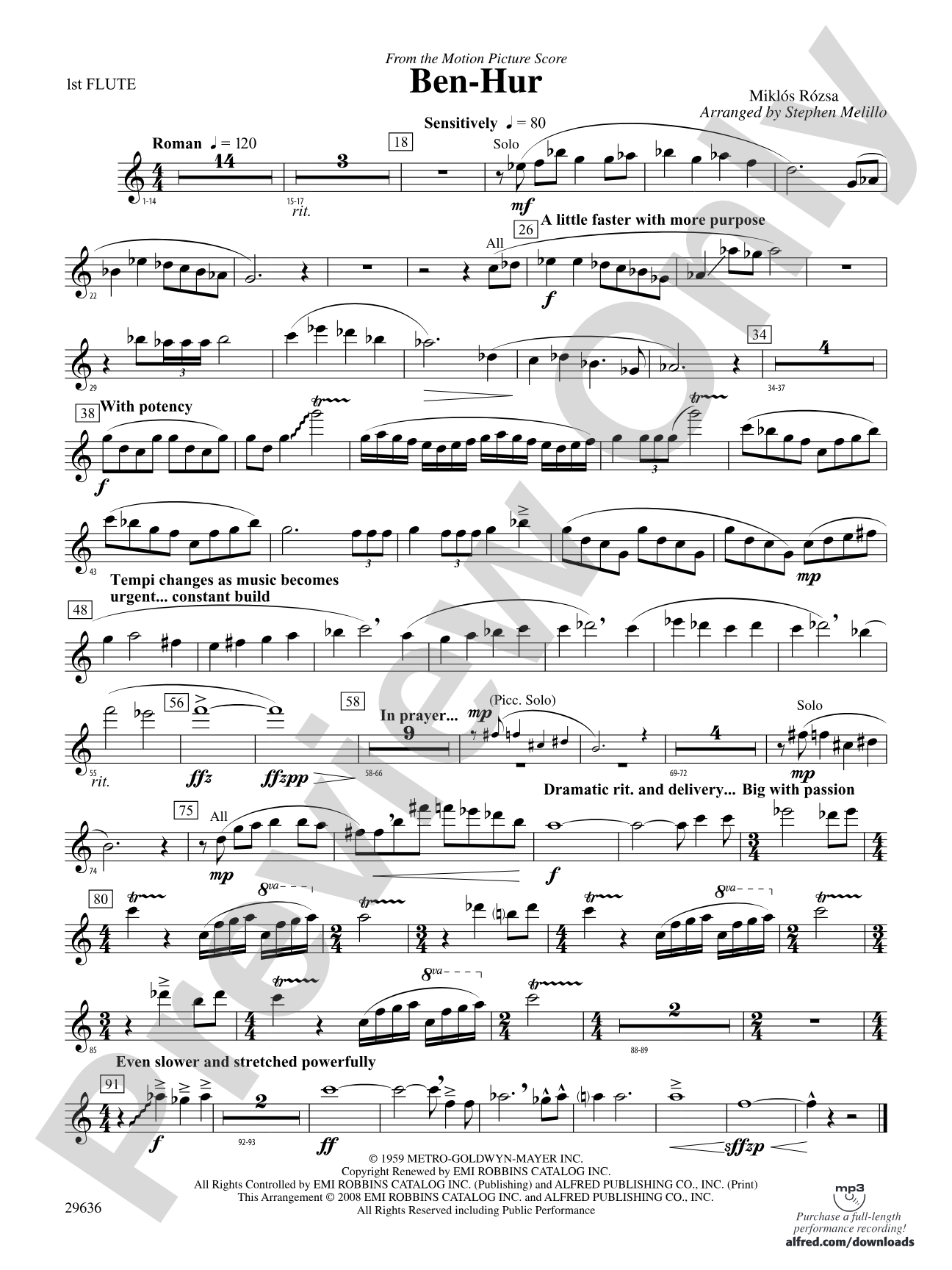 Ben-Hur: Flute