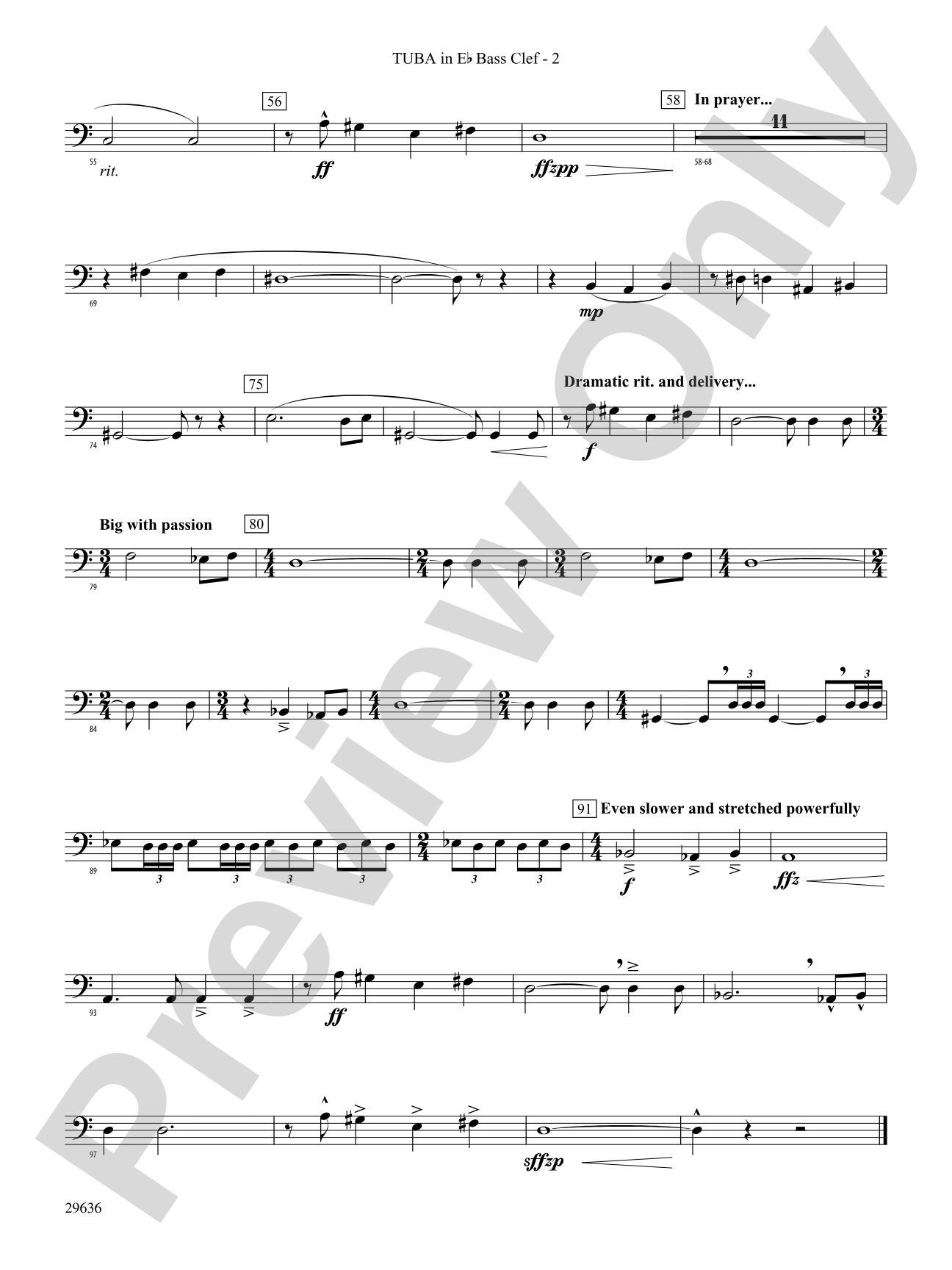 Ben-Hur: (wp) E-flat Tuba B.C.