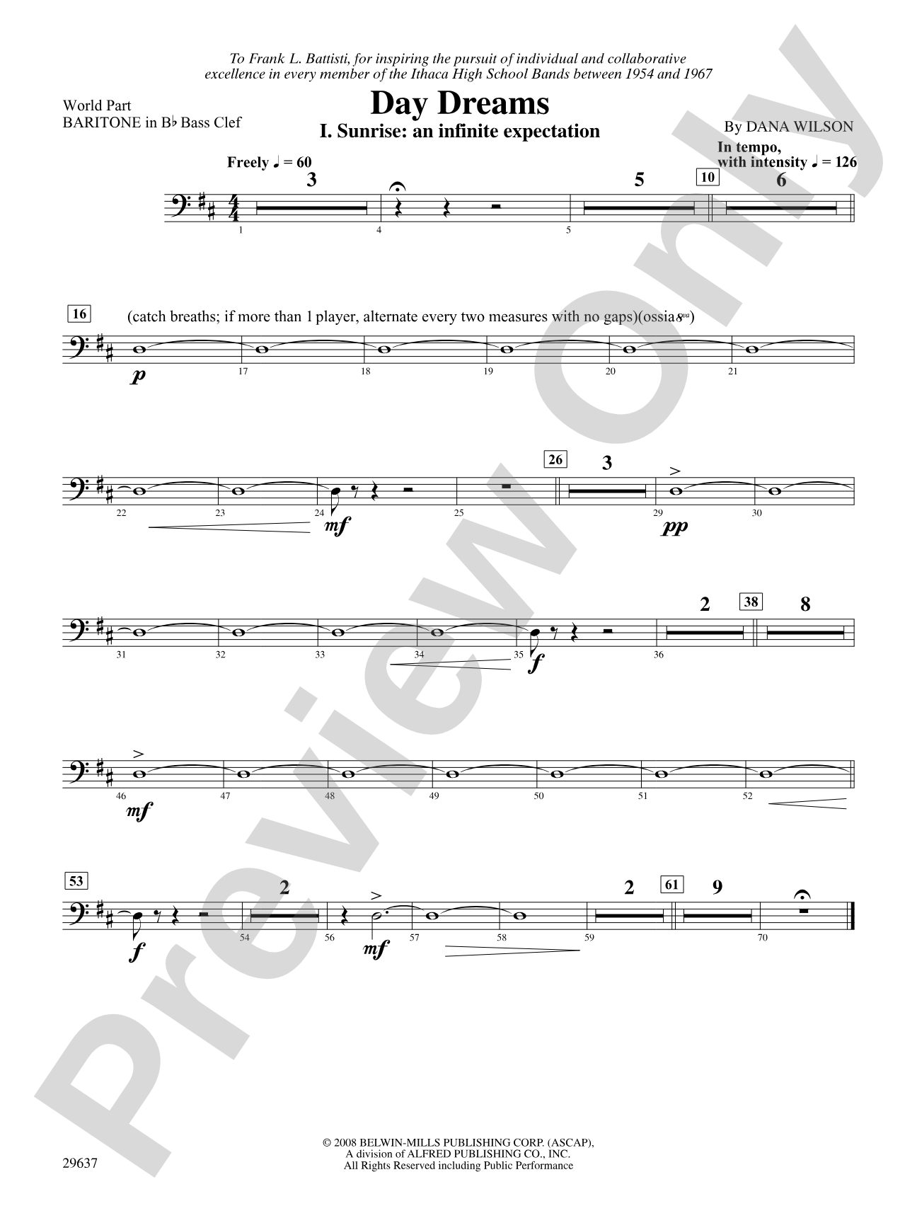 Day Dreams: (wp) B-flat Baritone B.C.