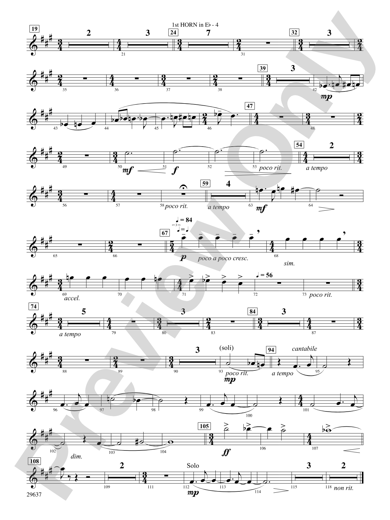 Day Dreams: (wp) 1st Horn in E-flat