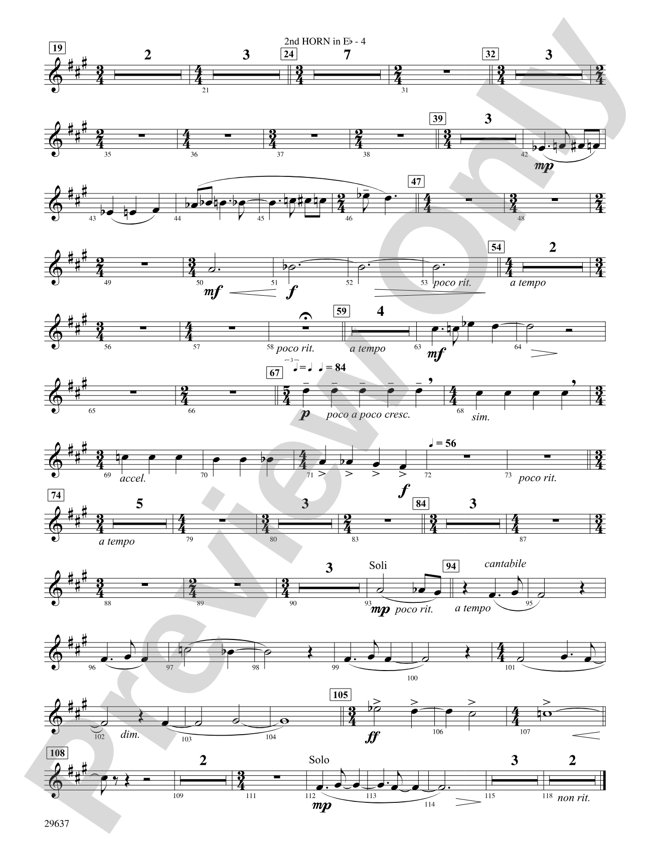 Day Dreams: (wp) 2nd Horn in E-flat