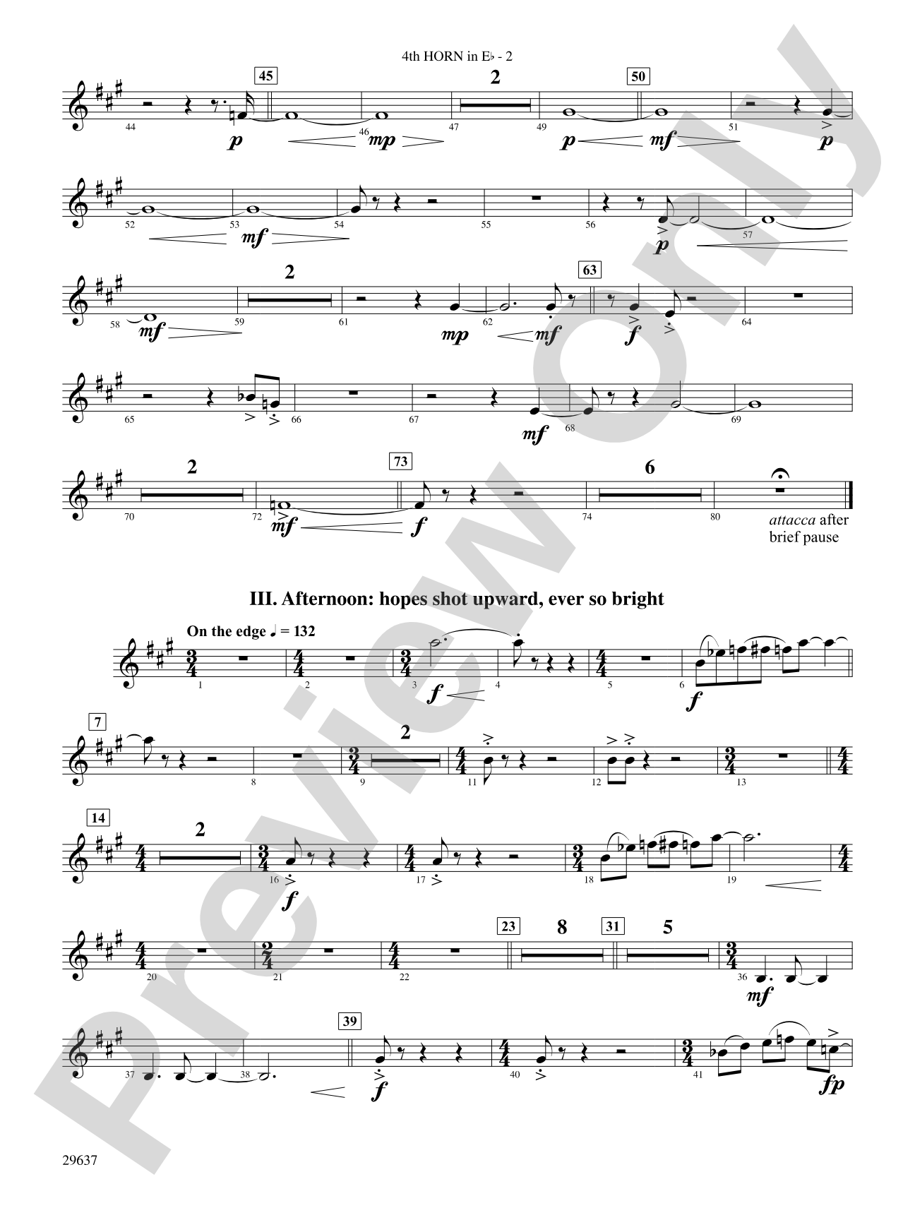 Day Dreams: (wp) 4th Horn in E-flat