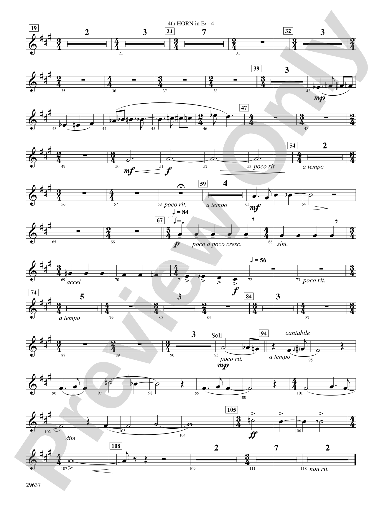 Day Dreams: (wp) 4th Horn in E-flat