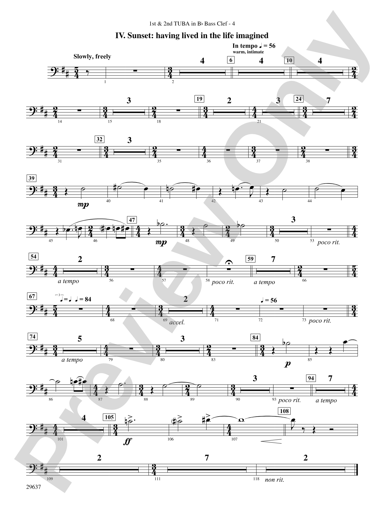 Day Dreams: (wp) B-flat Tuba B.C.