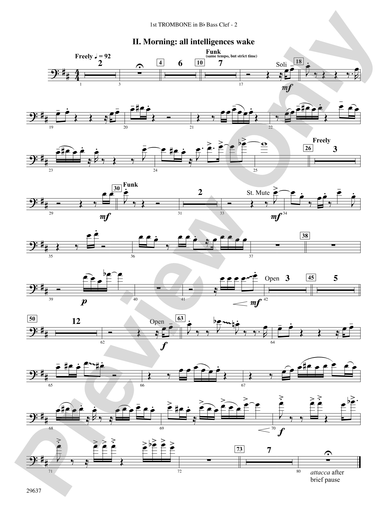 Day Dreams: (wp) 1st B-flat Trombone B.C.